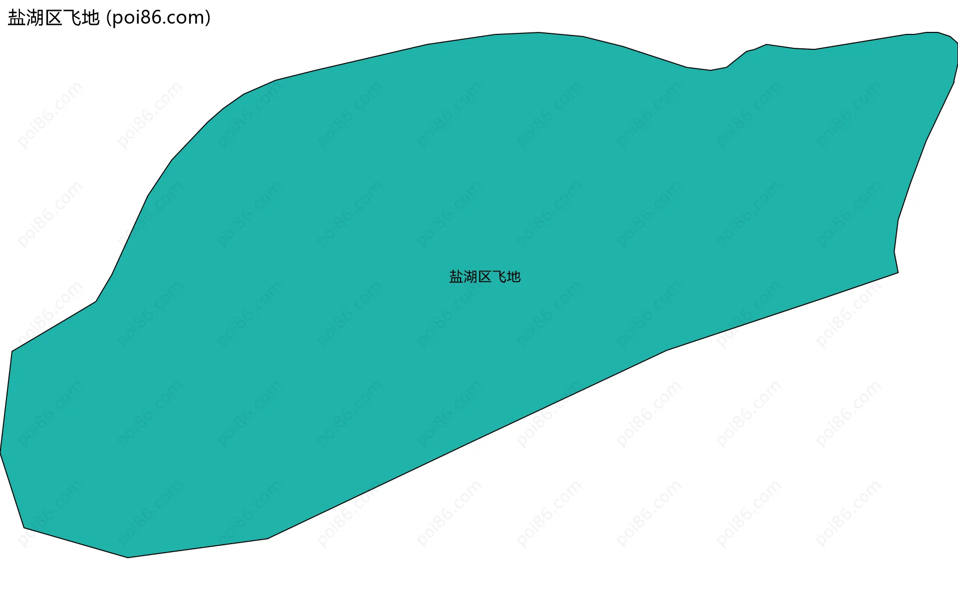 盐湖区飞地边界地图