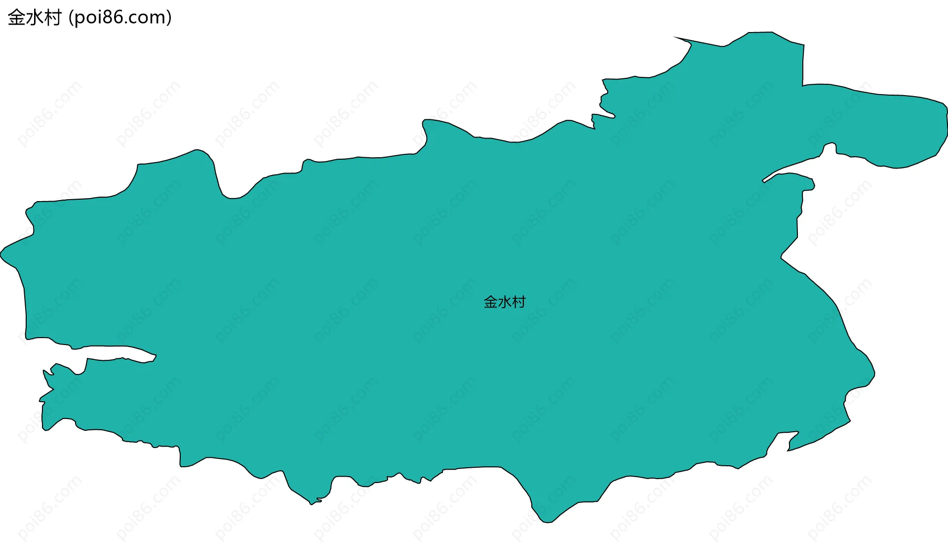 金水村边界地图