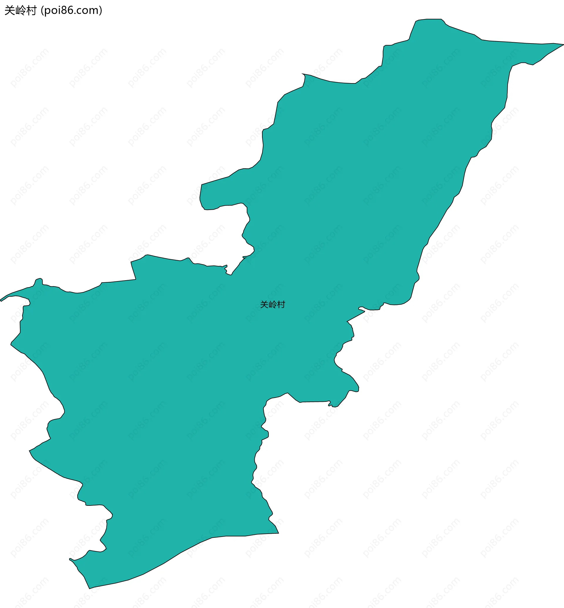 关岭村边界地图