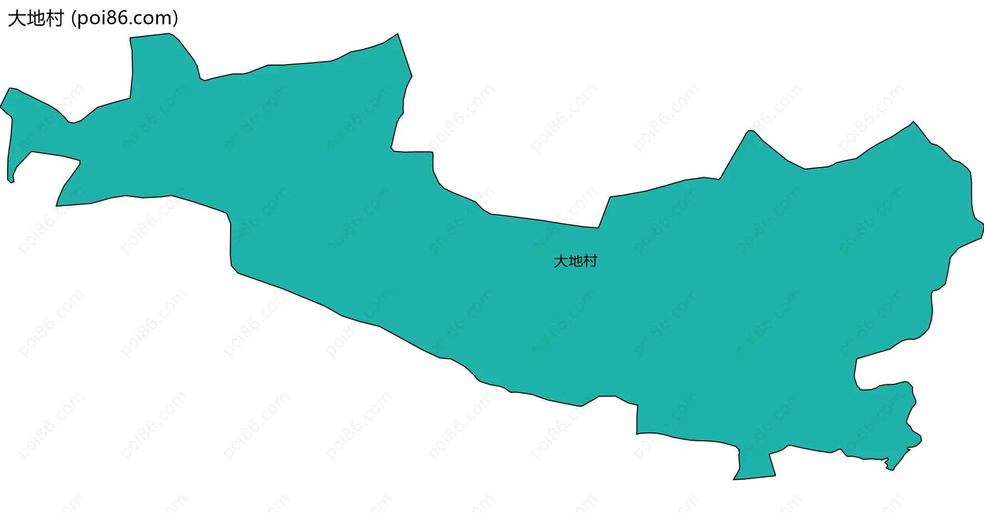 大地村边界地图