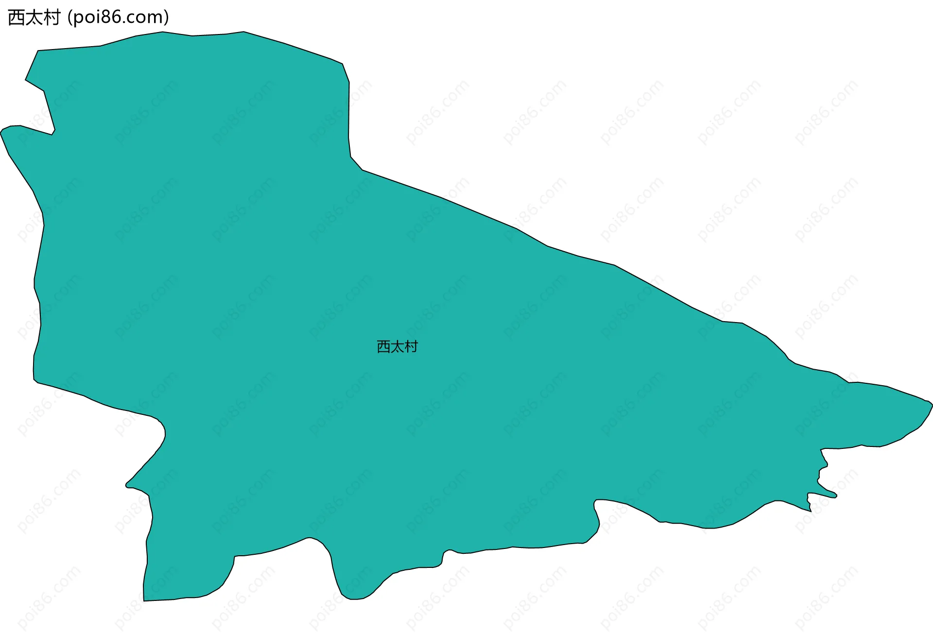 西太村边界地图