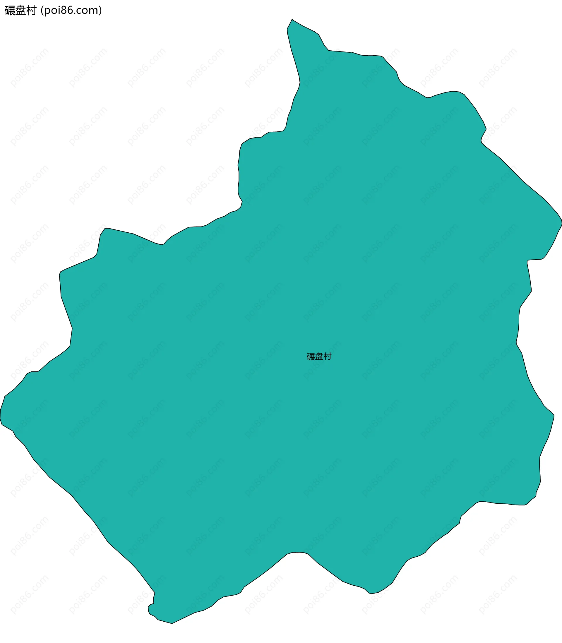 碾盘村边界地图