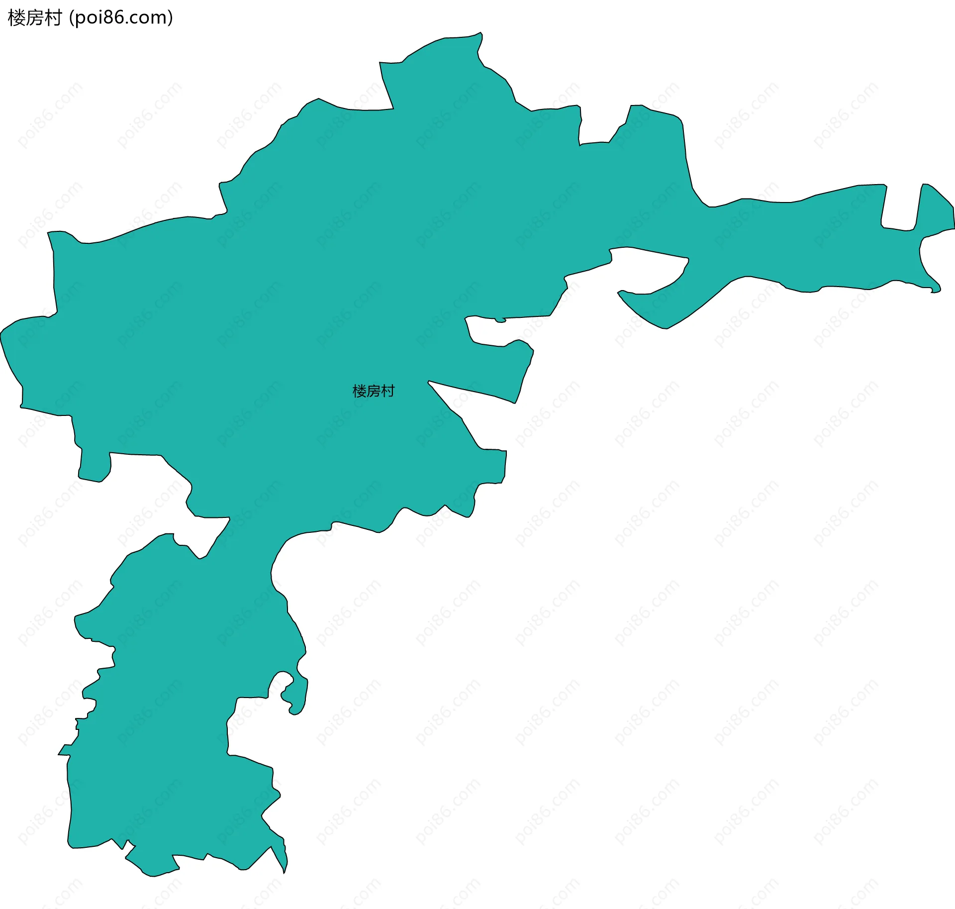 楼房村边界地图