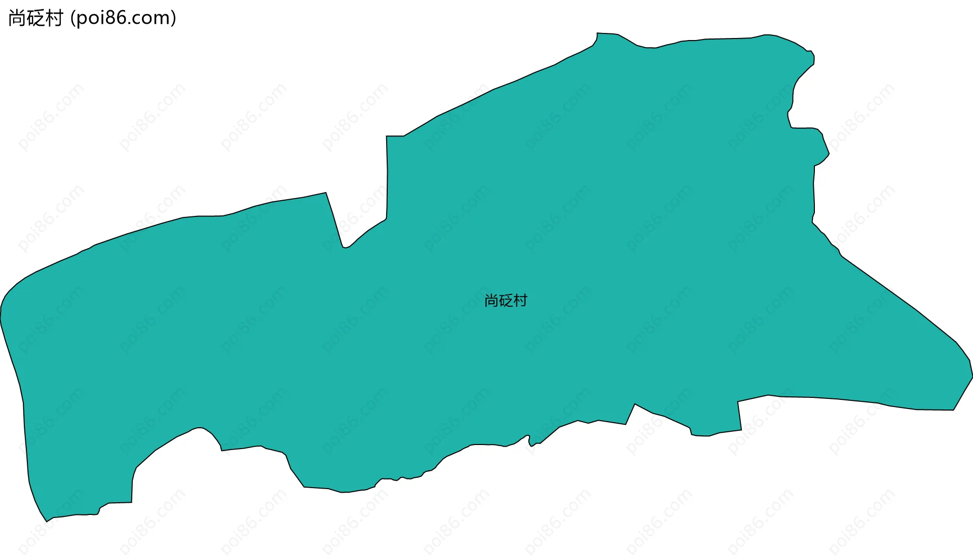尚砭村边界地图