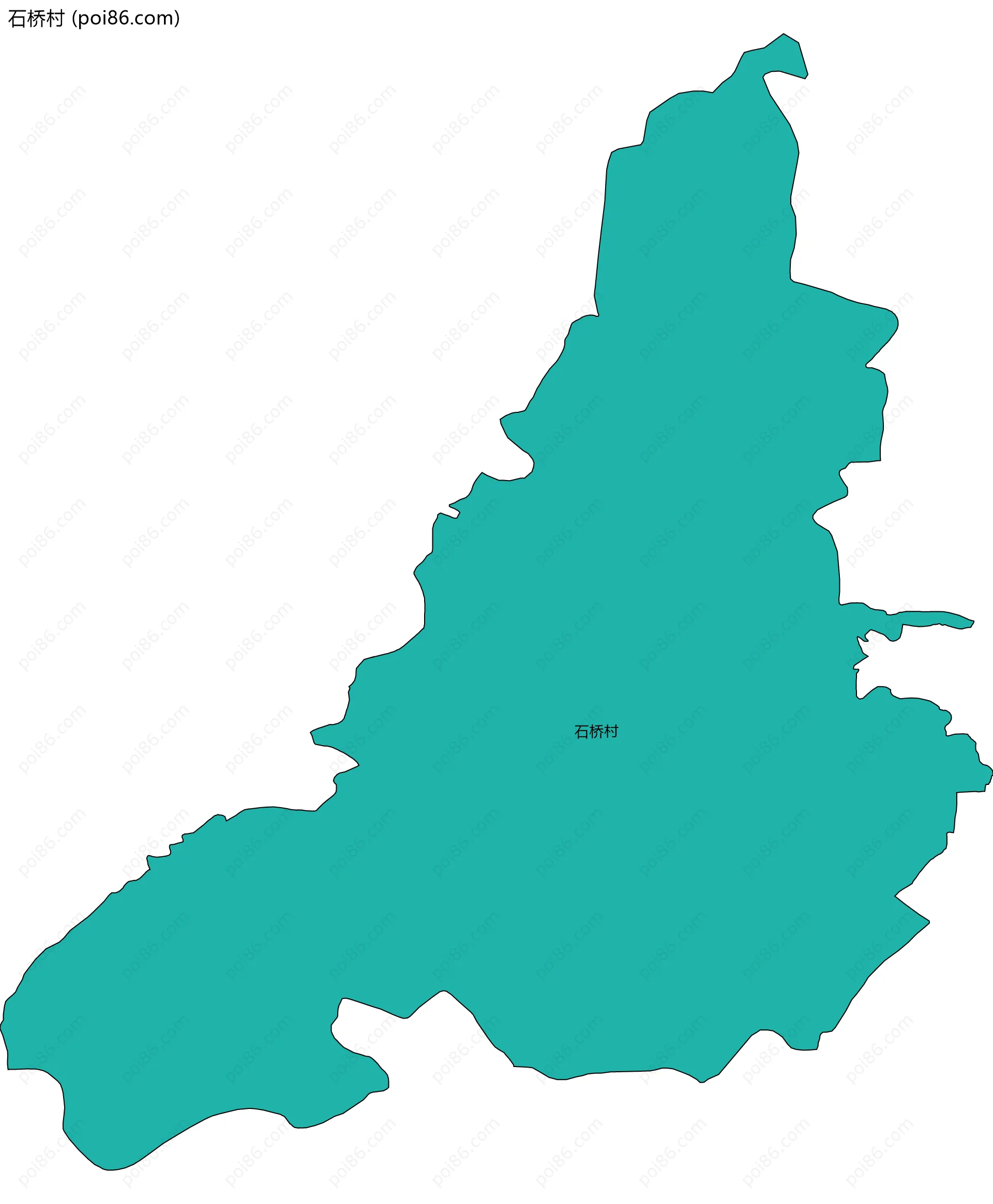 石桥村边界地图