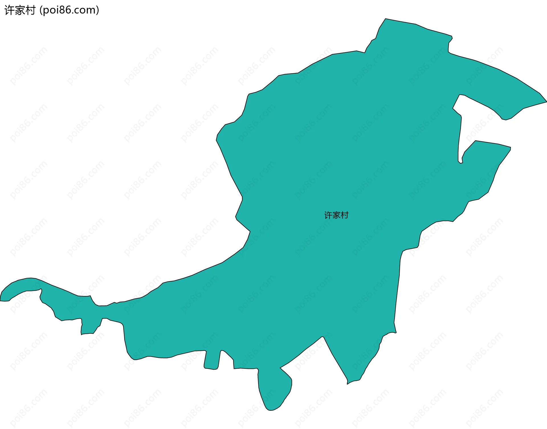 许家村边界地图