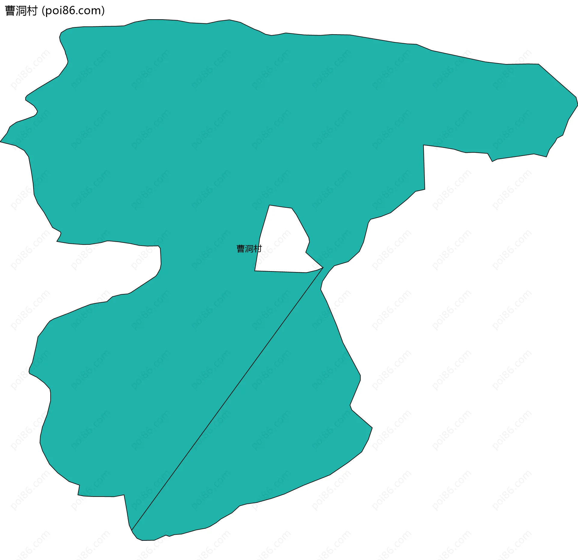 曹洞村边界地图