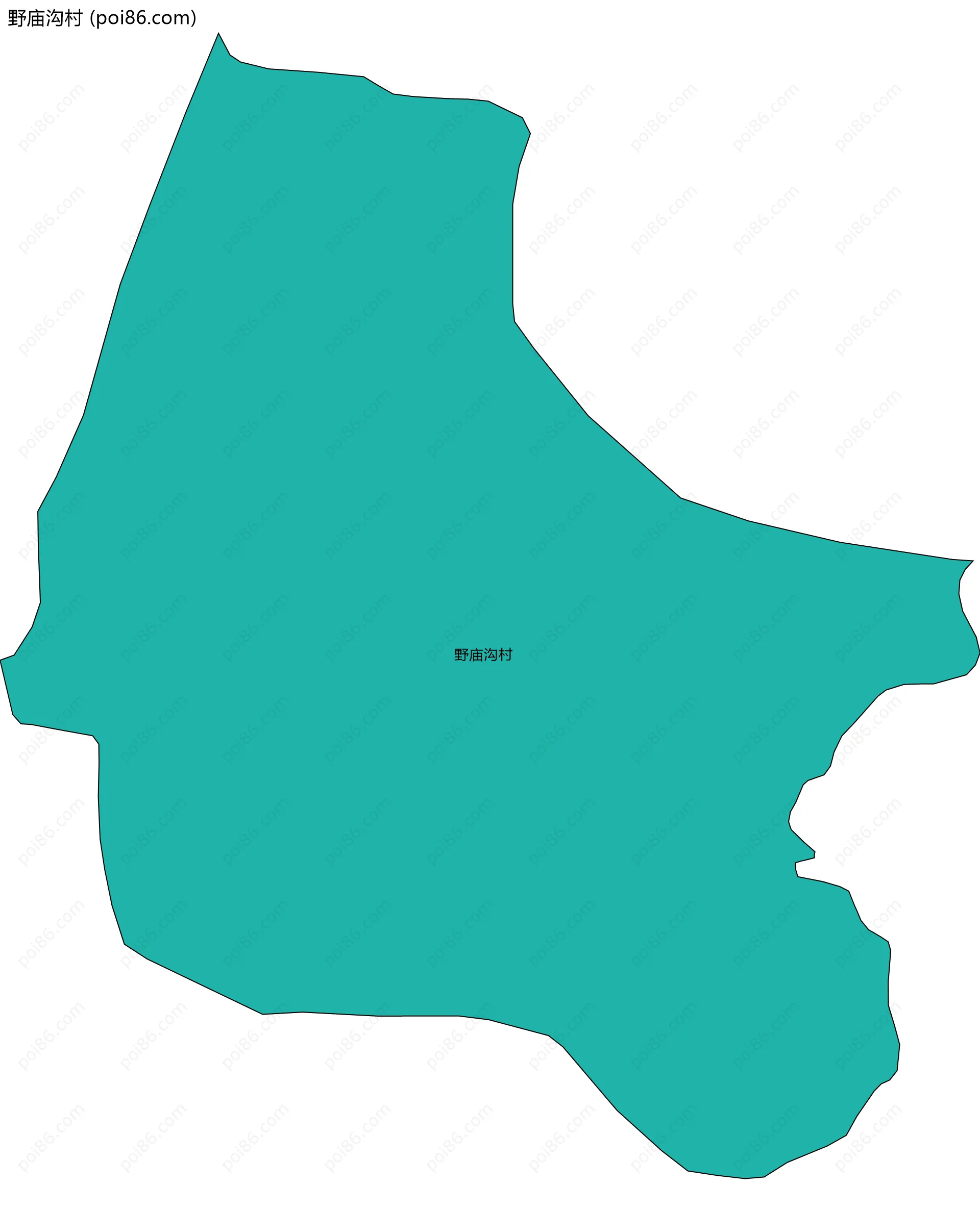 野庙沟村边界地图