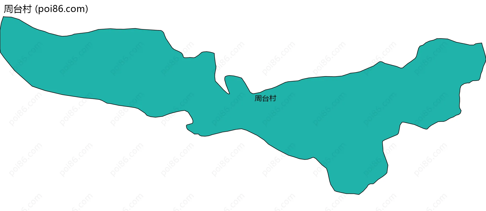 周台村边界地图