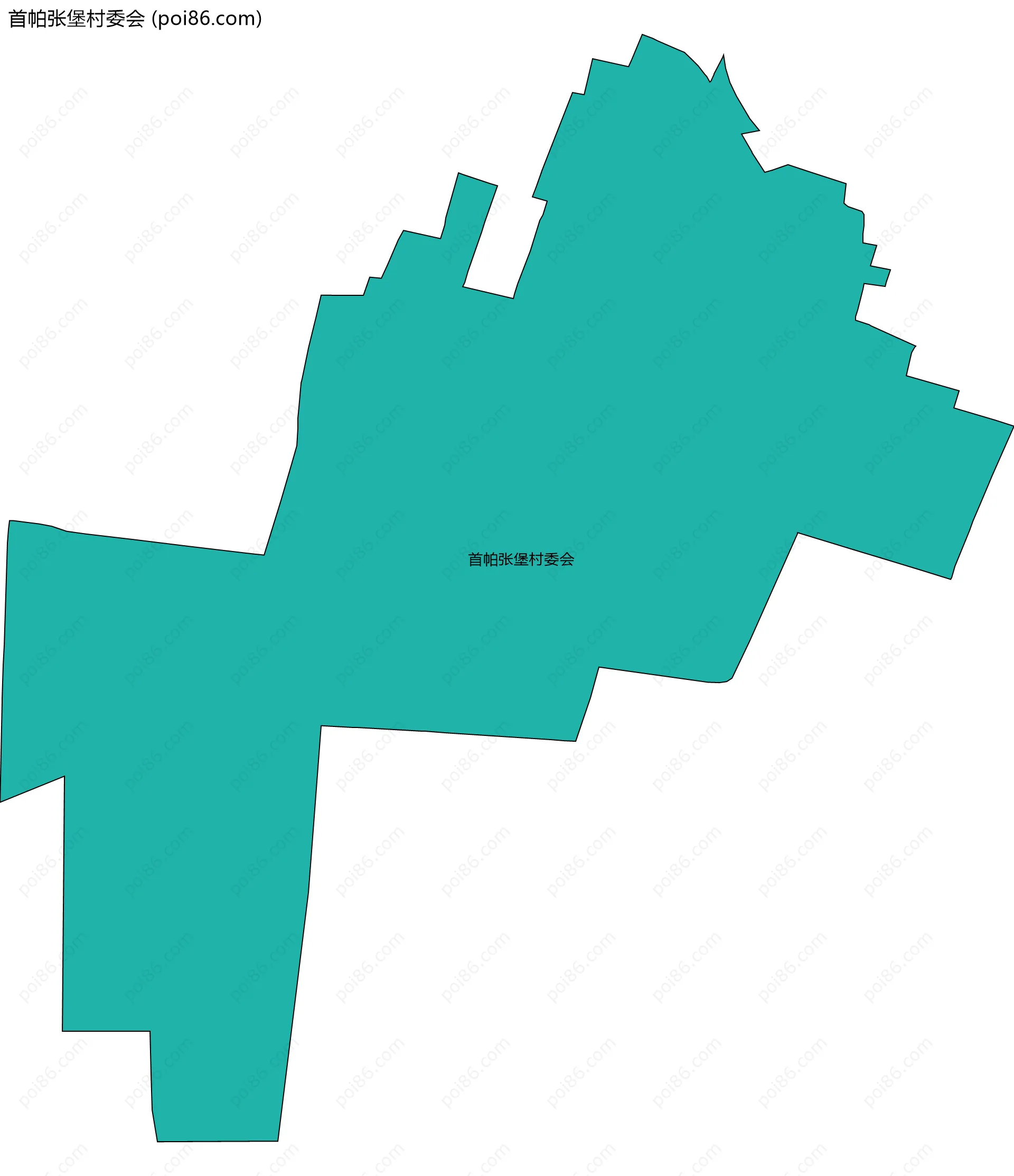 首帕张堡村委会边界地图