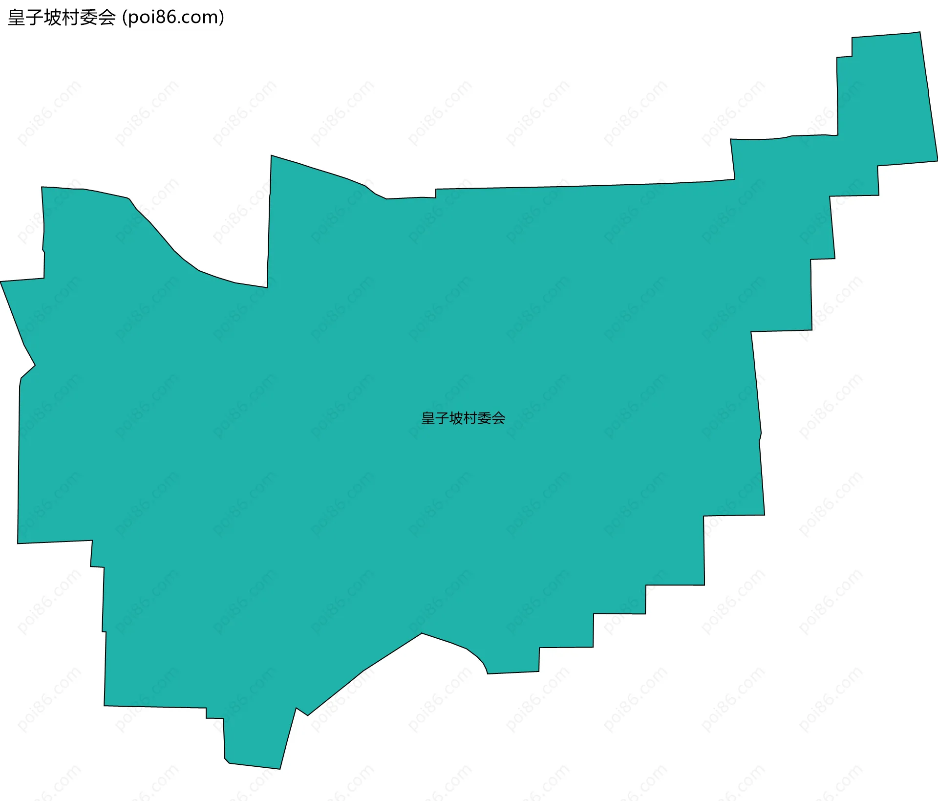 皇子坡村委会边界地图