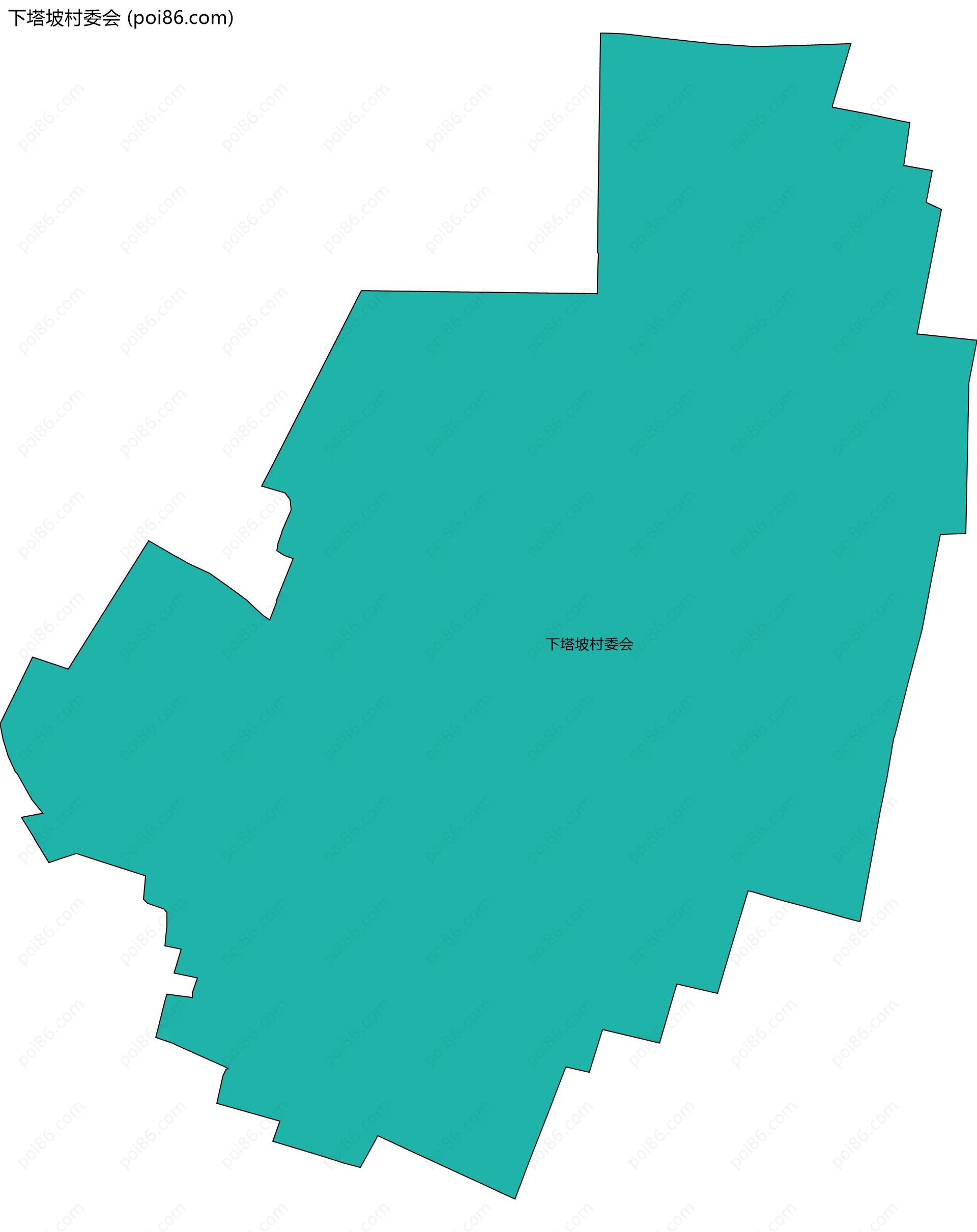 下塔坡村委会边界地图