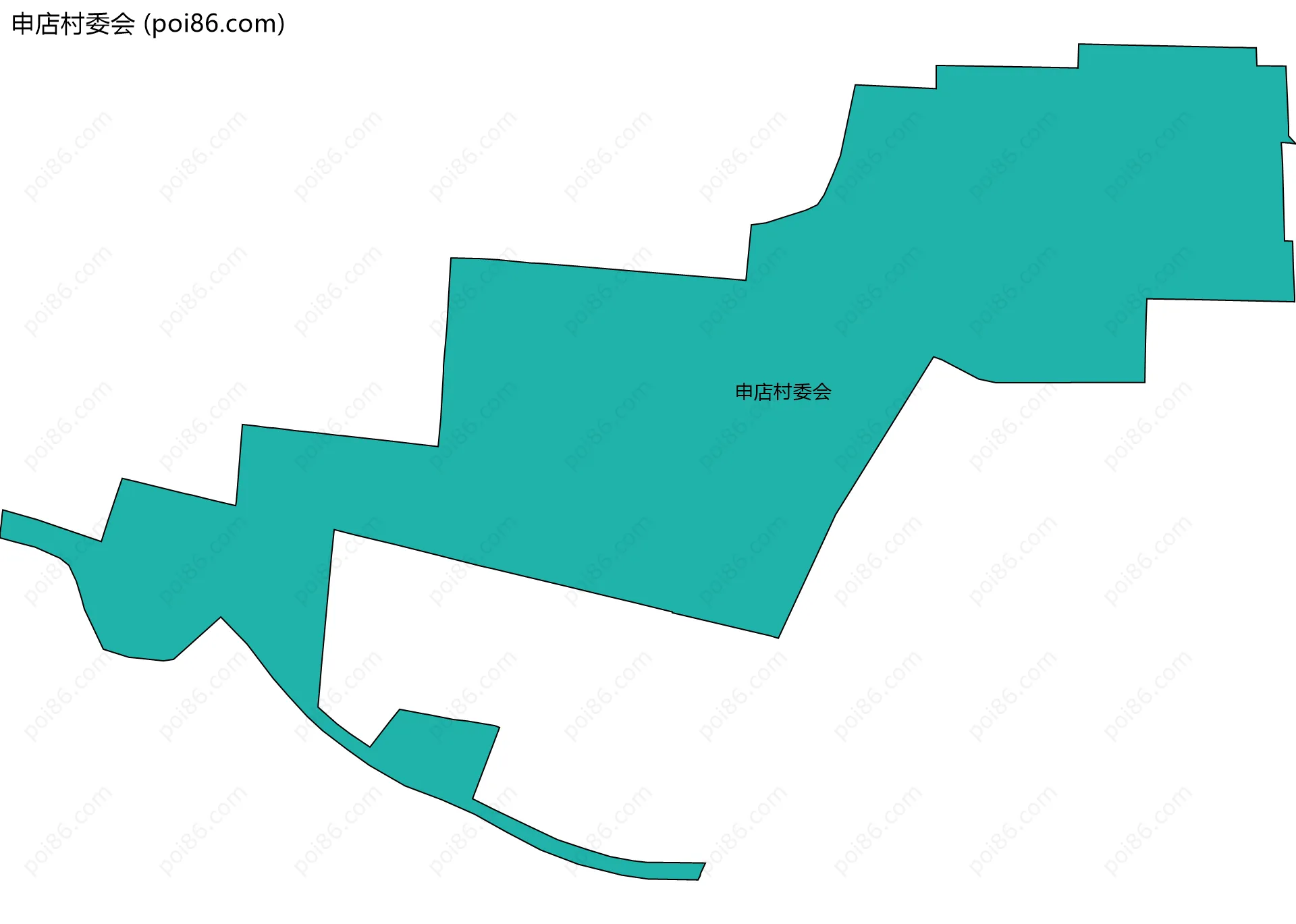 申店村委会边界地图
