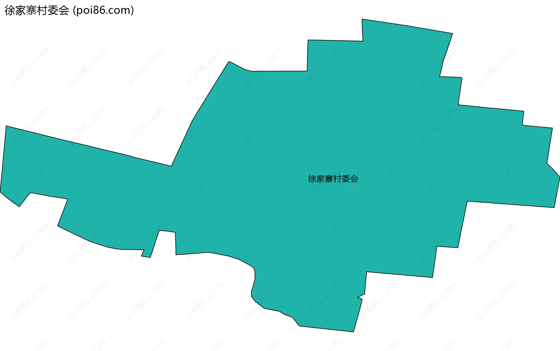 徐家寨村委会边界地图