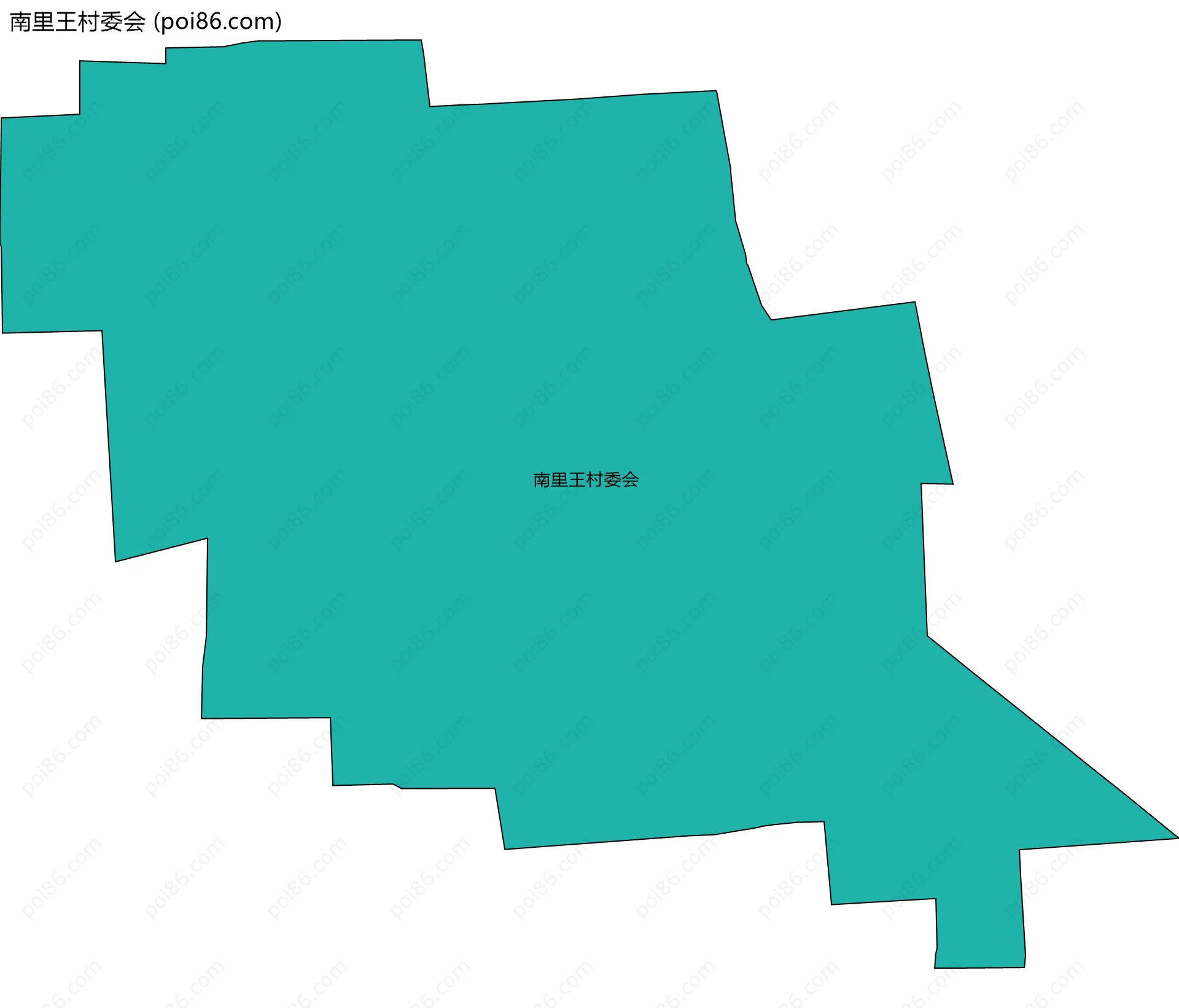 南里王村委会边界地图