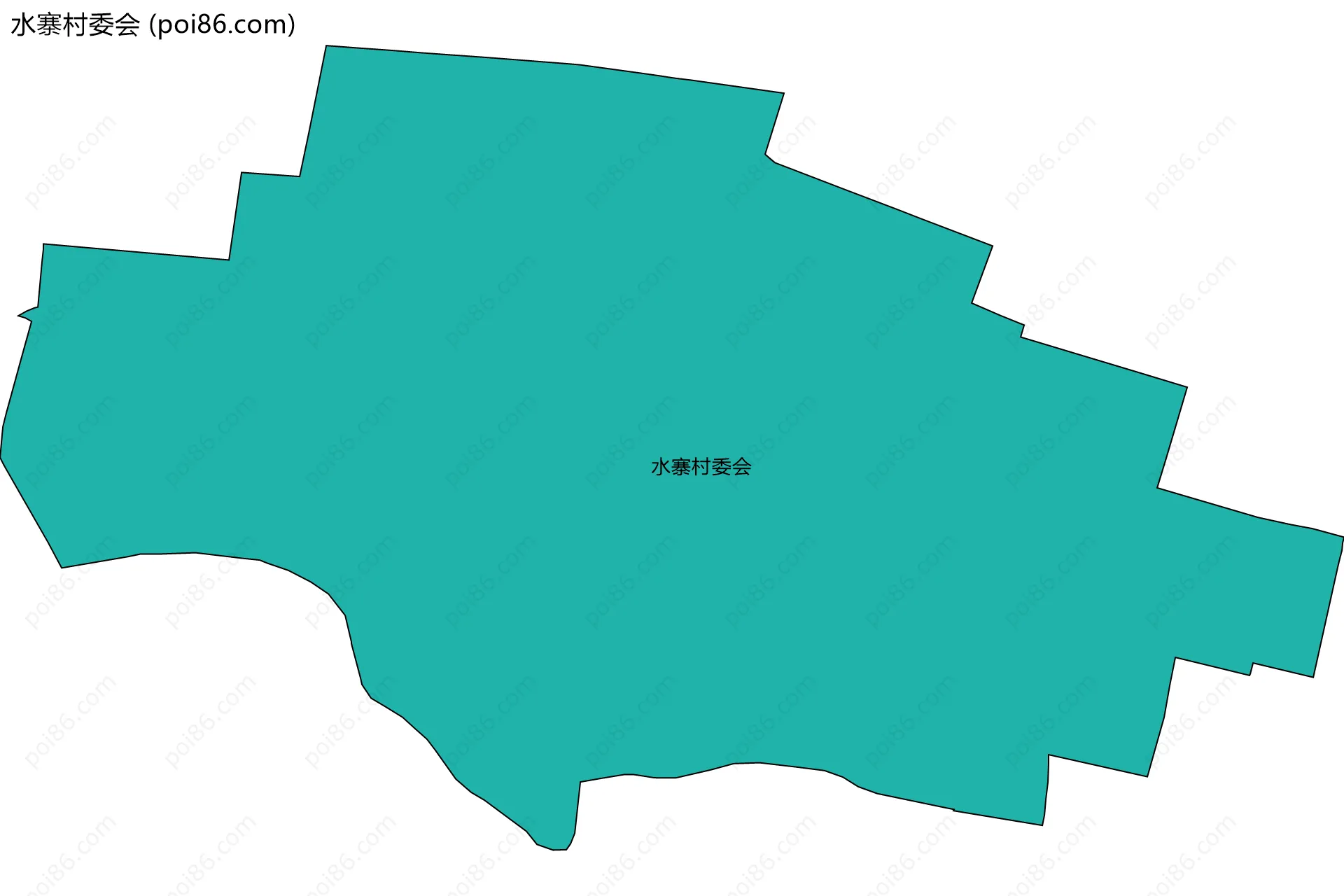 水寨村委会边界地图