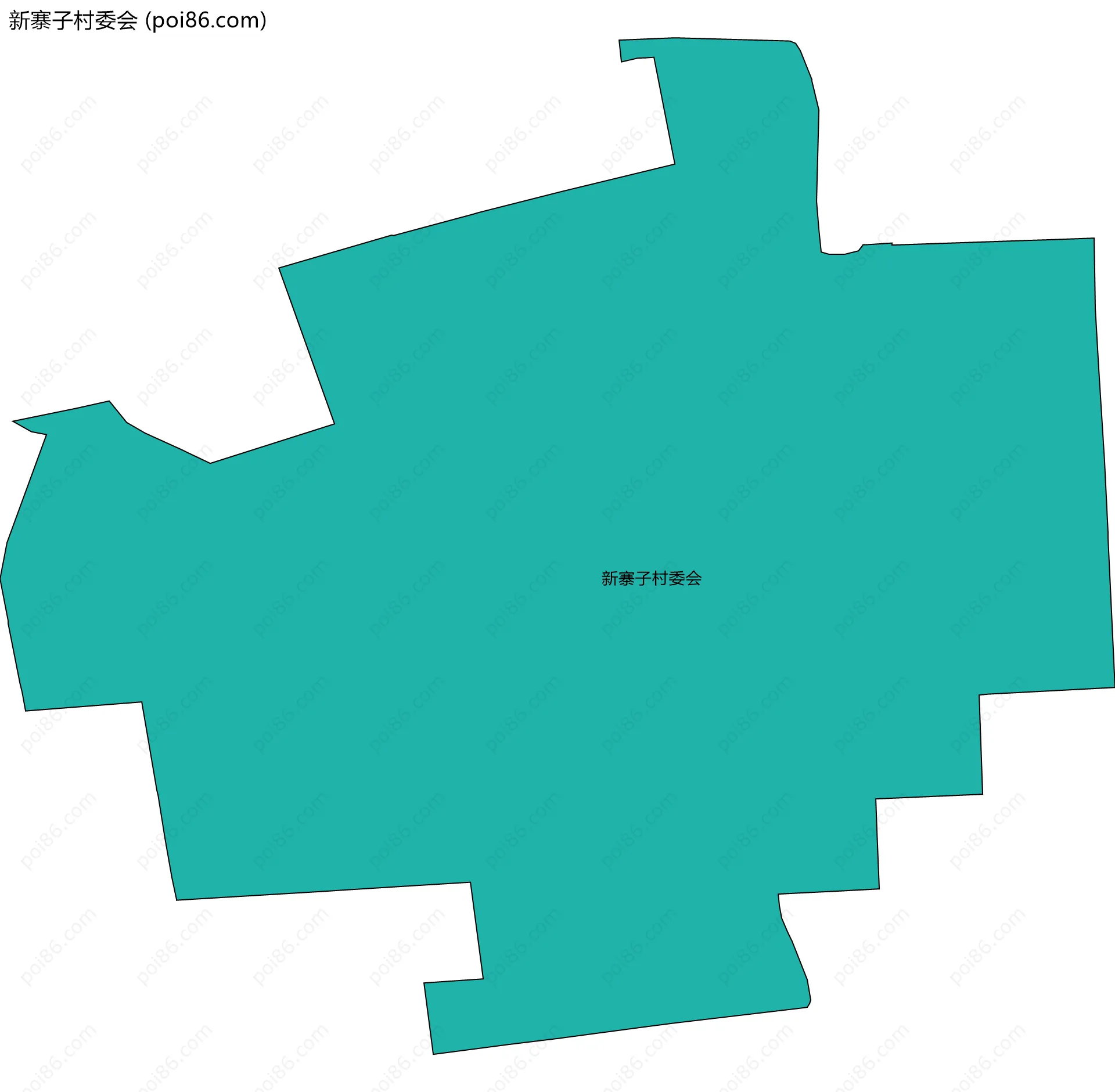新寨子村委会边界地图
