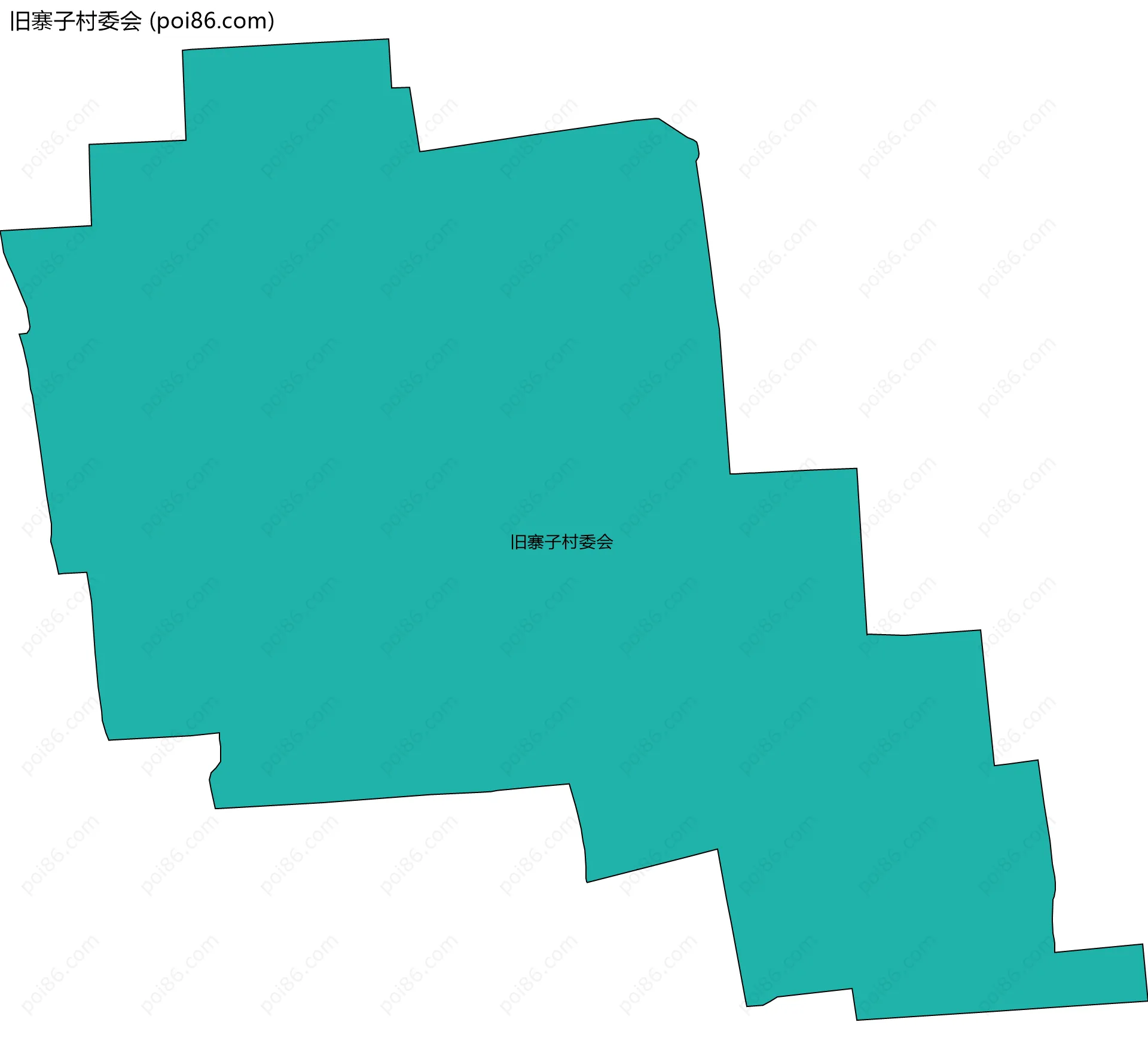 旧寨子村委会边界地图