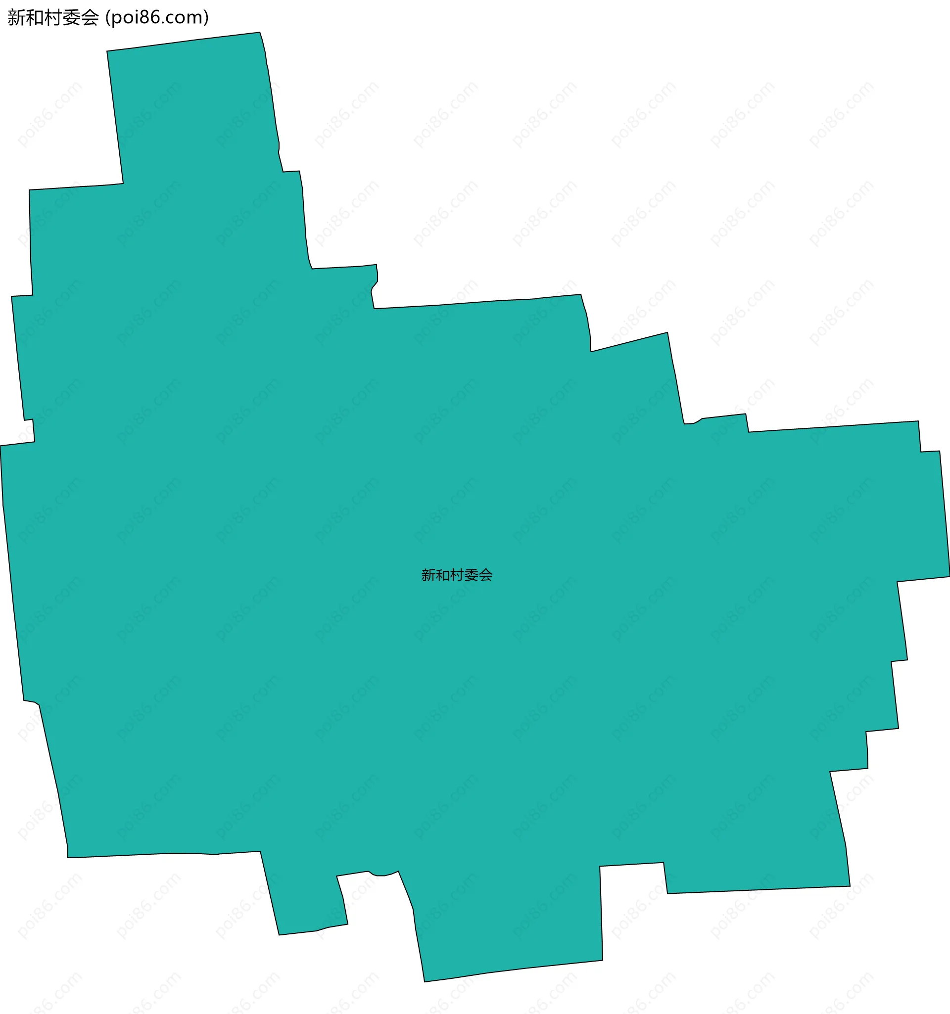 新和村委会边界地图