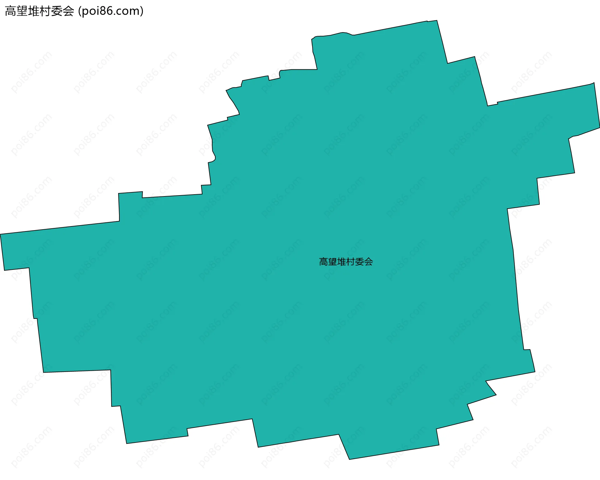 高望堆村委会边界地图