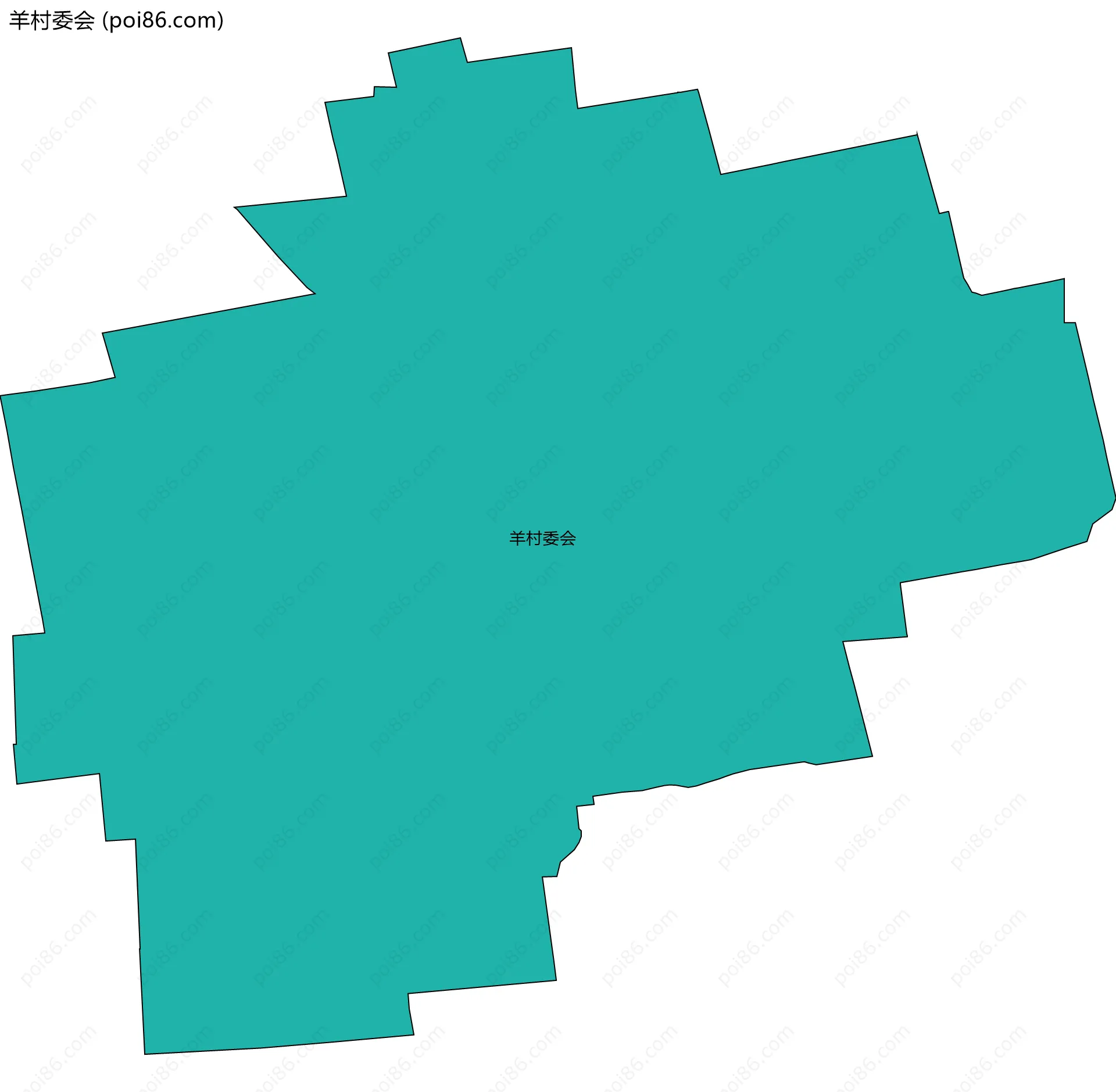 羊村委会边界地图