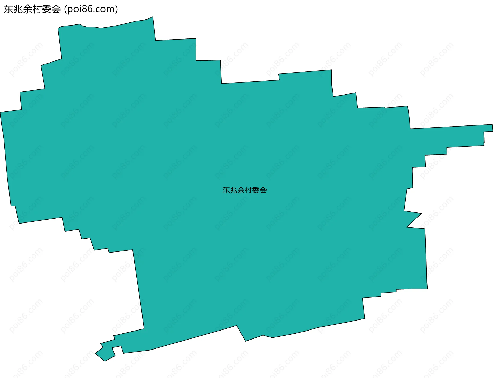 东兆余村委会边界地图