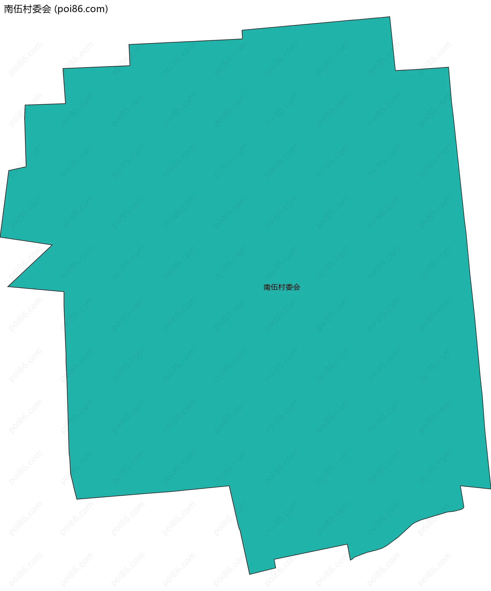 南伍村委会边界地图