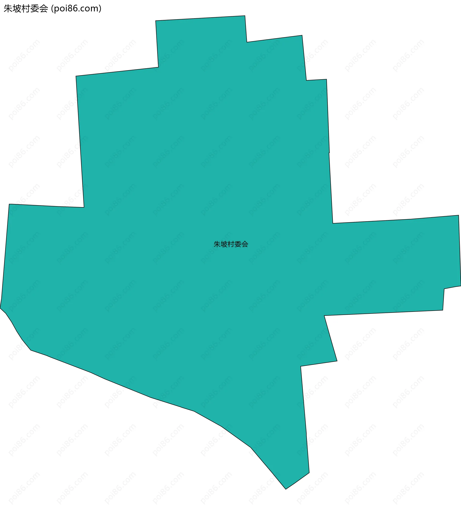 朱坡村委会边界地图