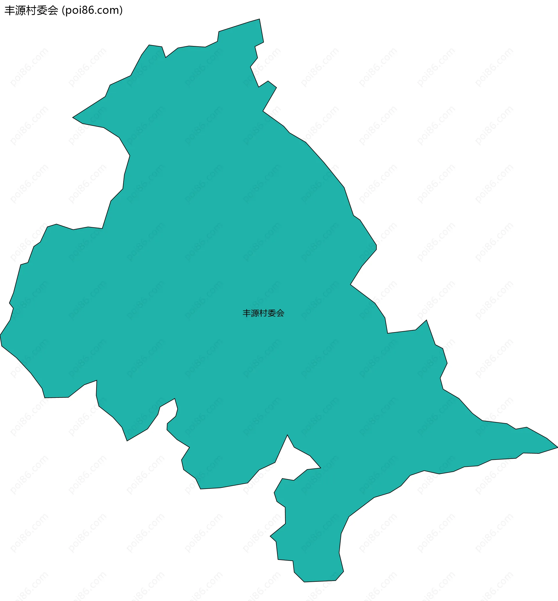 丰源村委会边界地图