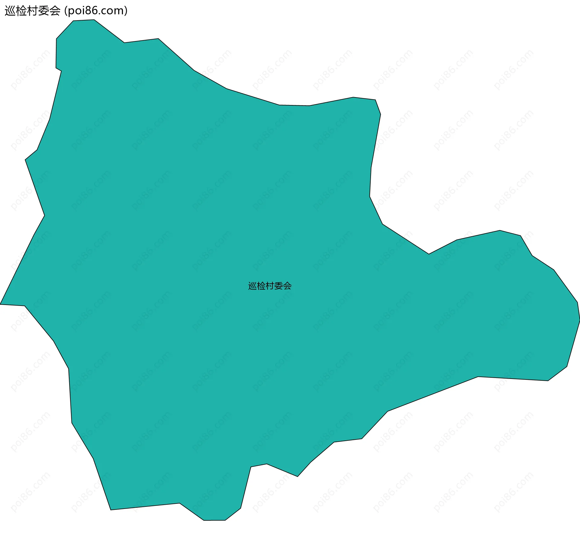 巡检村委会边界地图