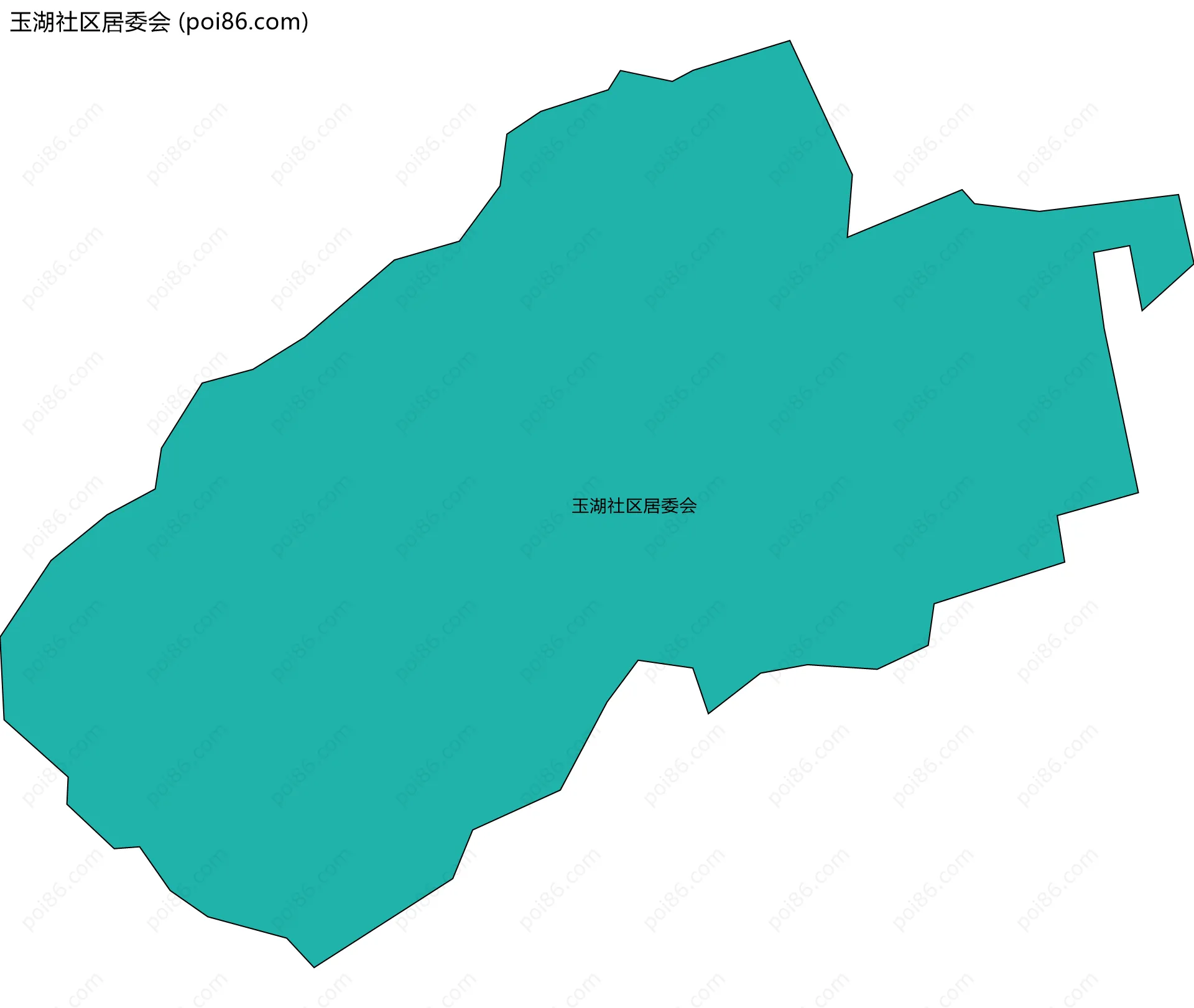 玉湖社区居委会边界地图