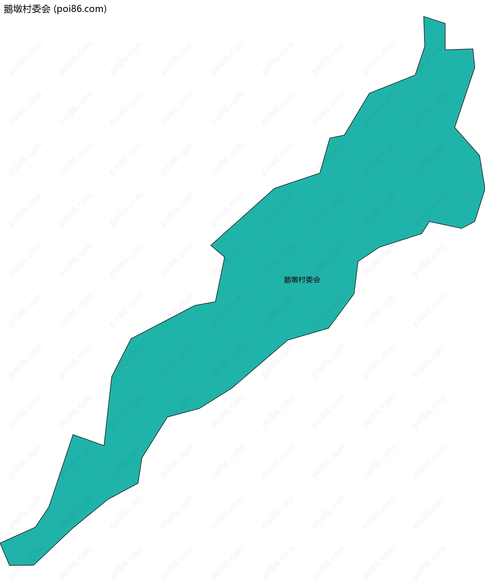 鹅墩村委会边界地图