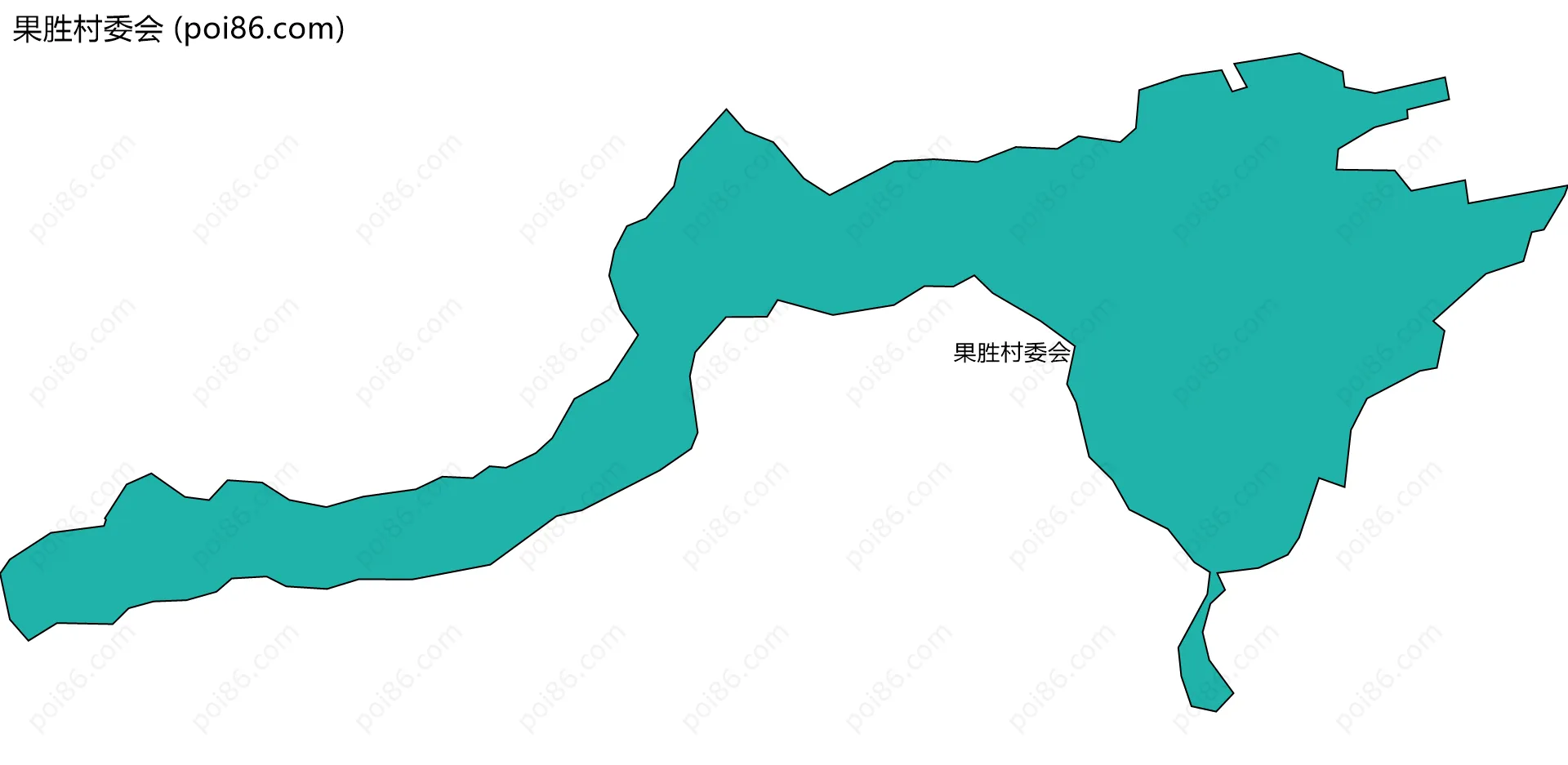 果胜村委会边界地图