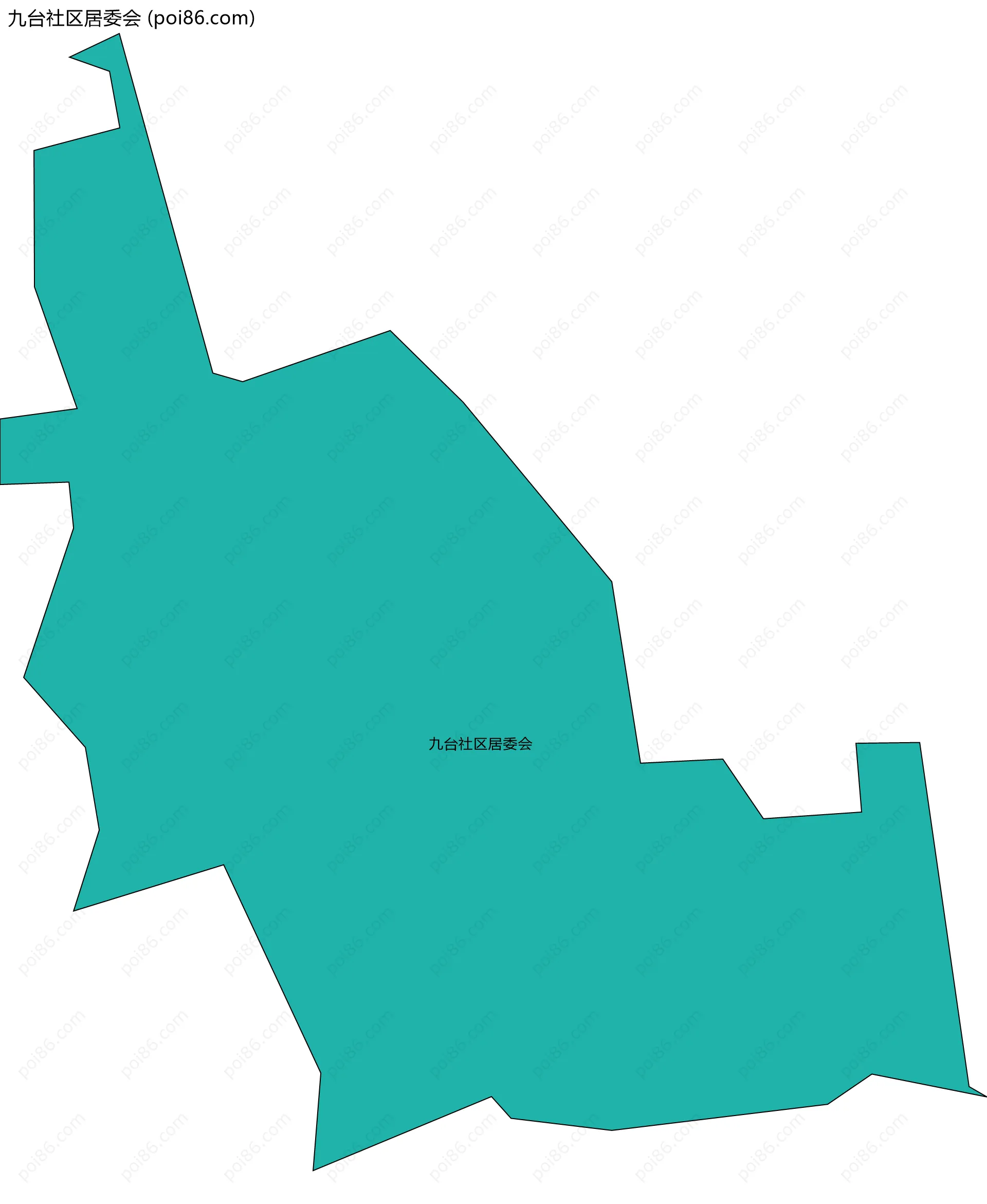 九台社区居委会边界地图