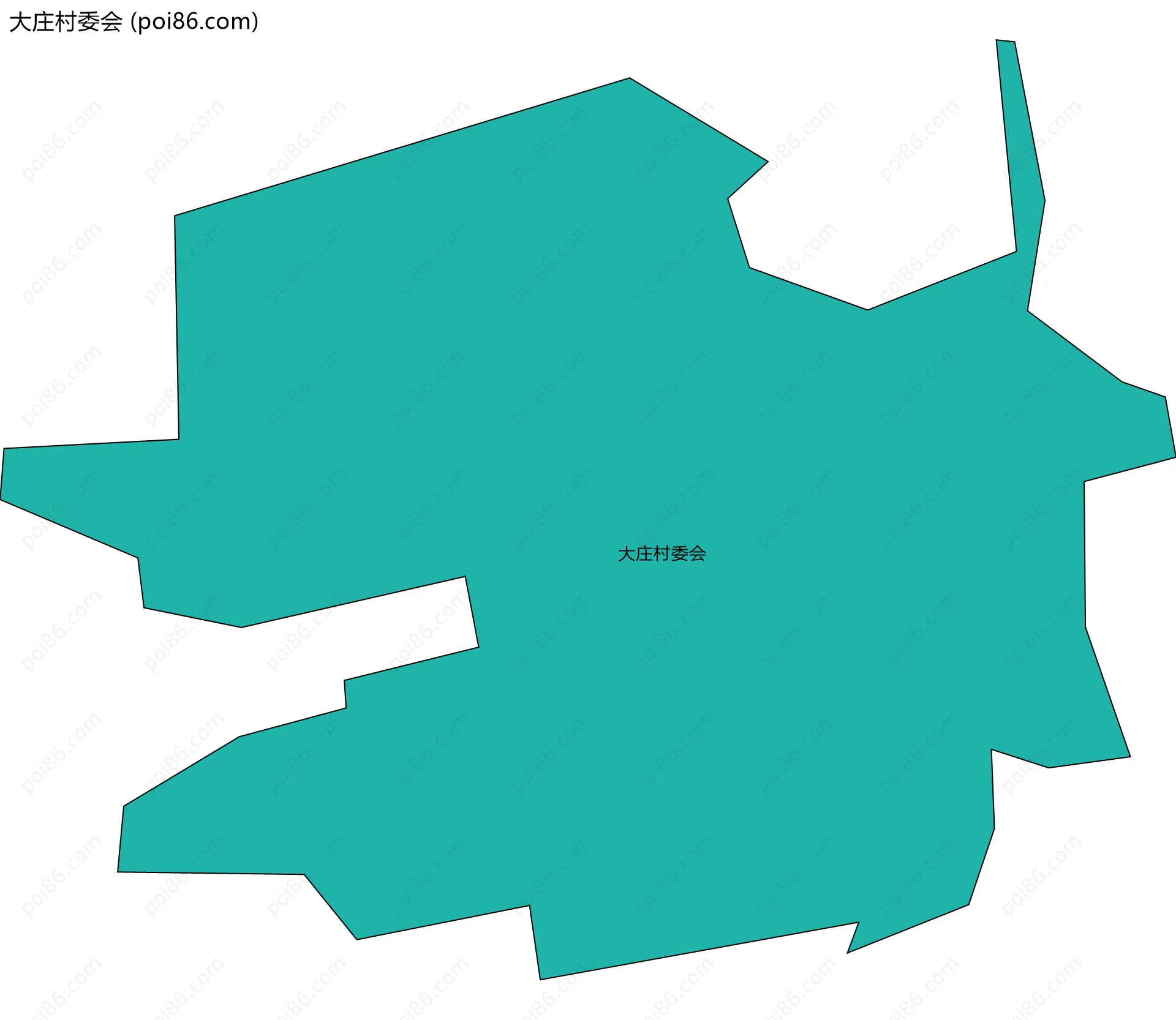 大庄村委会边界地图