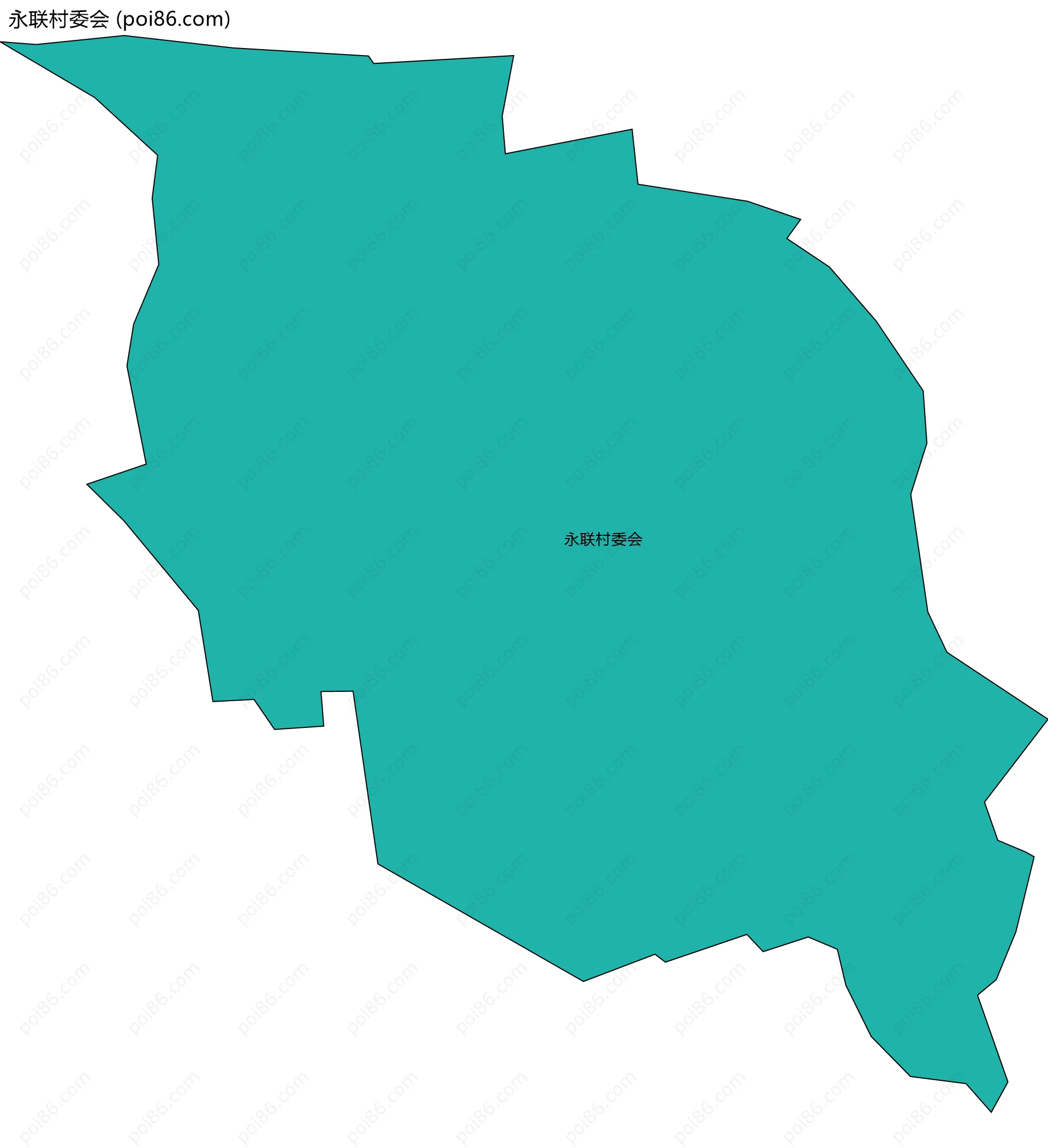 永联村委会边界地图