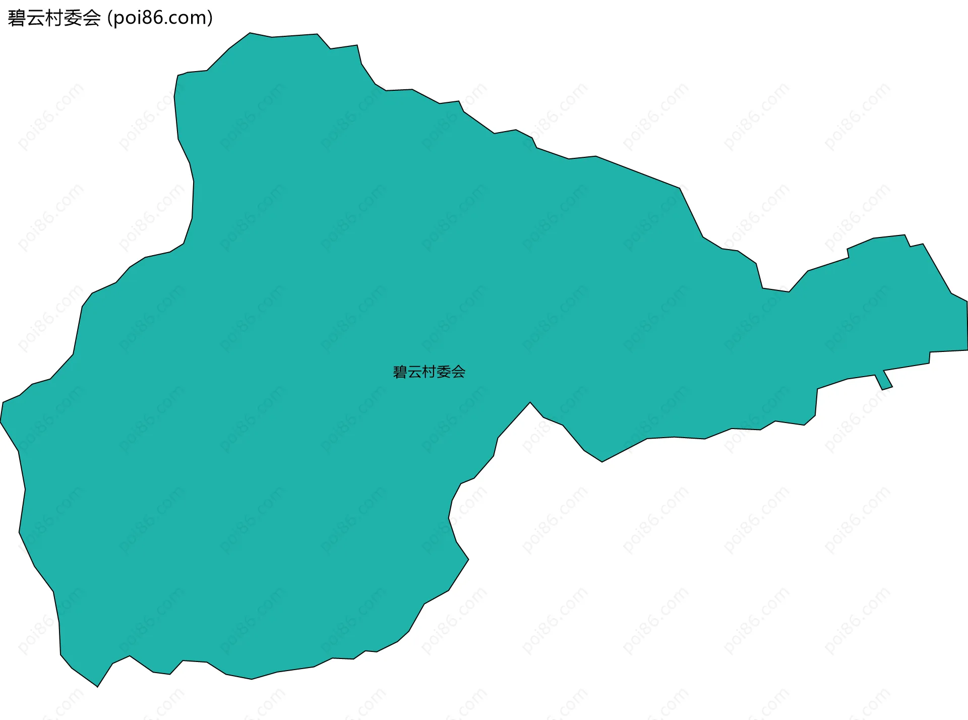 碧云村委会边界地图