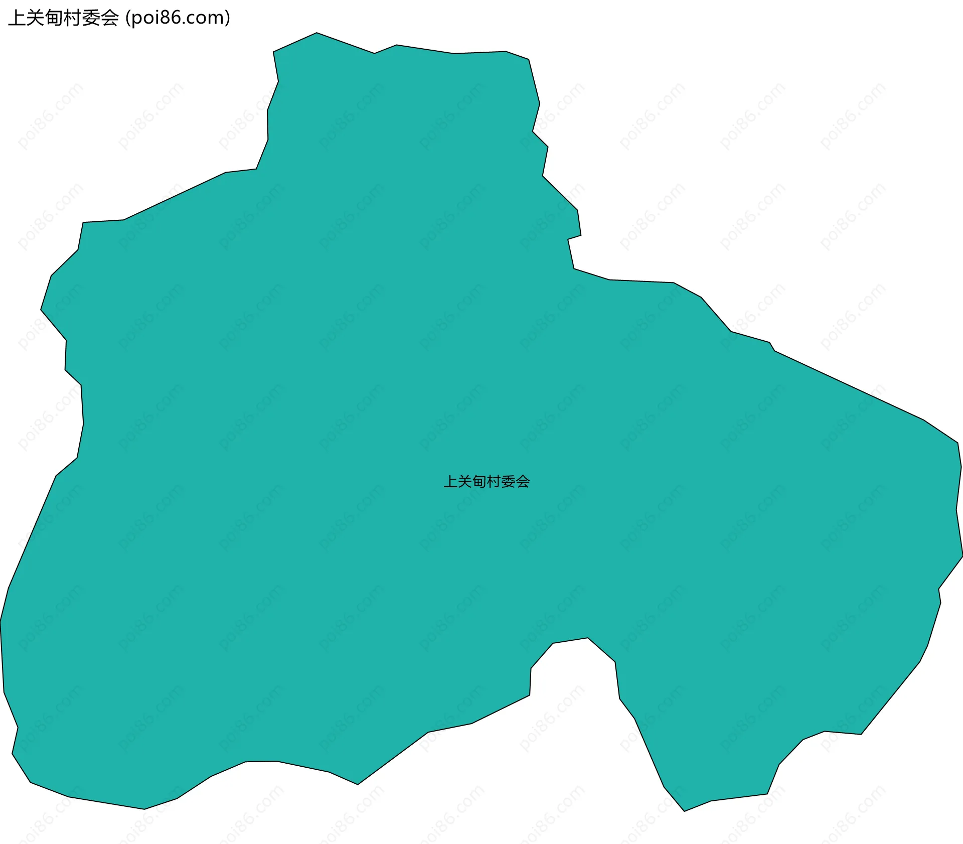 上关甸村委会边界地图
