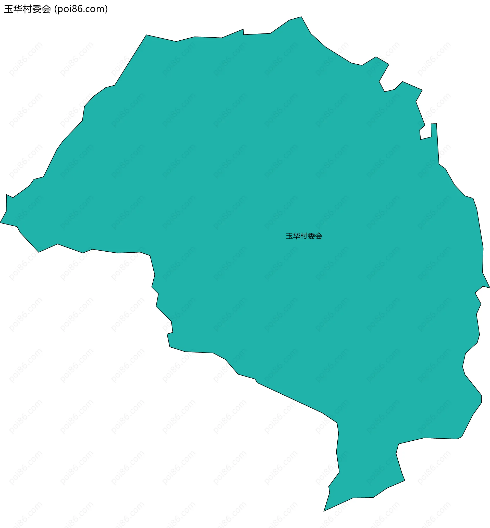 玉华村委会边界地图