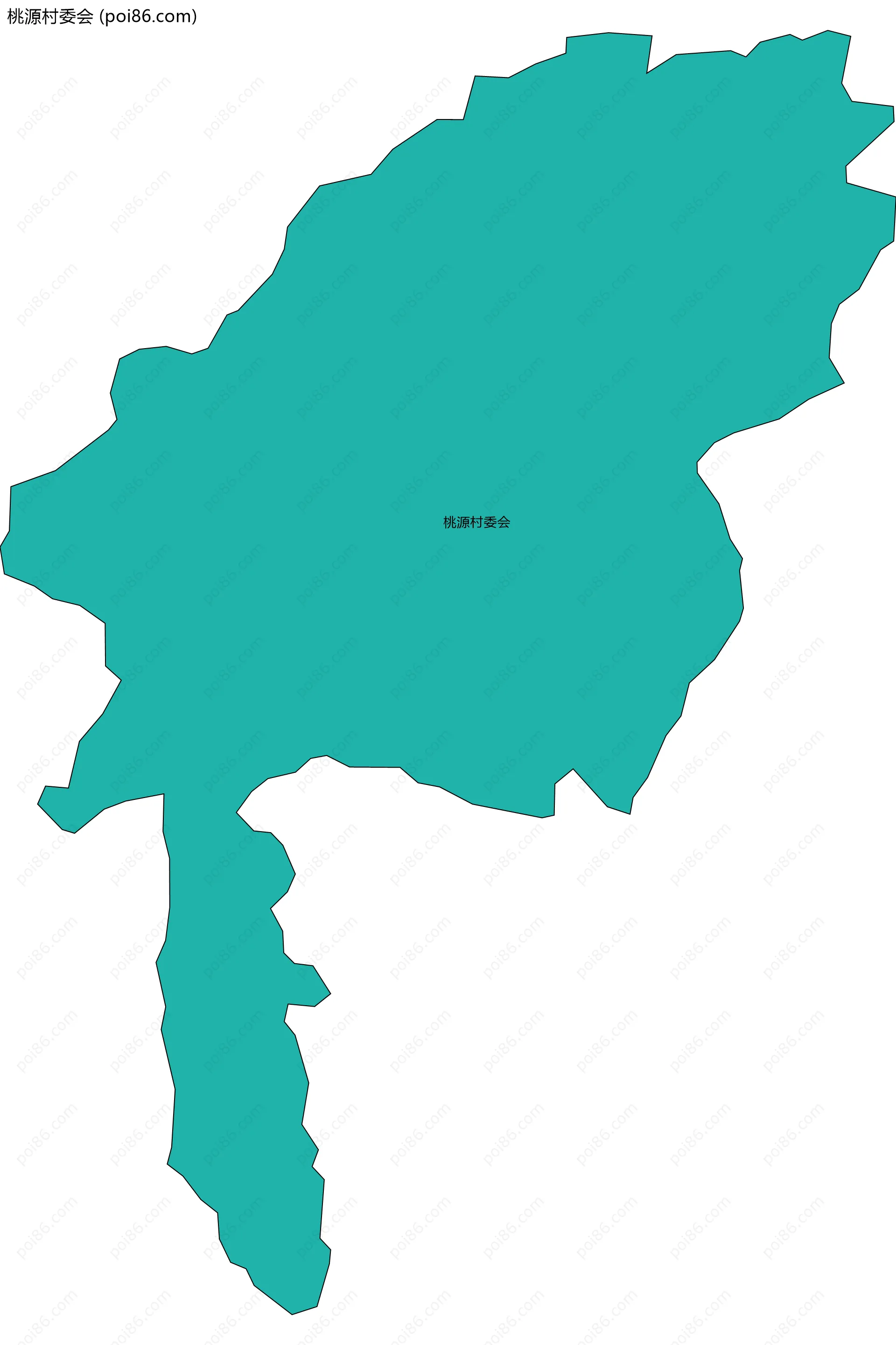 桃源村委会边界地图