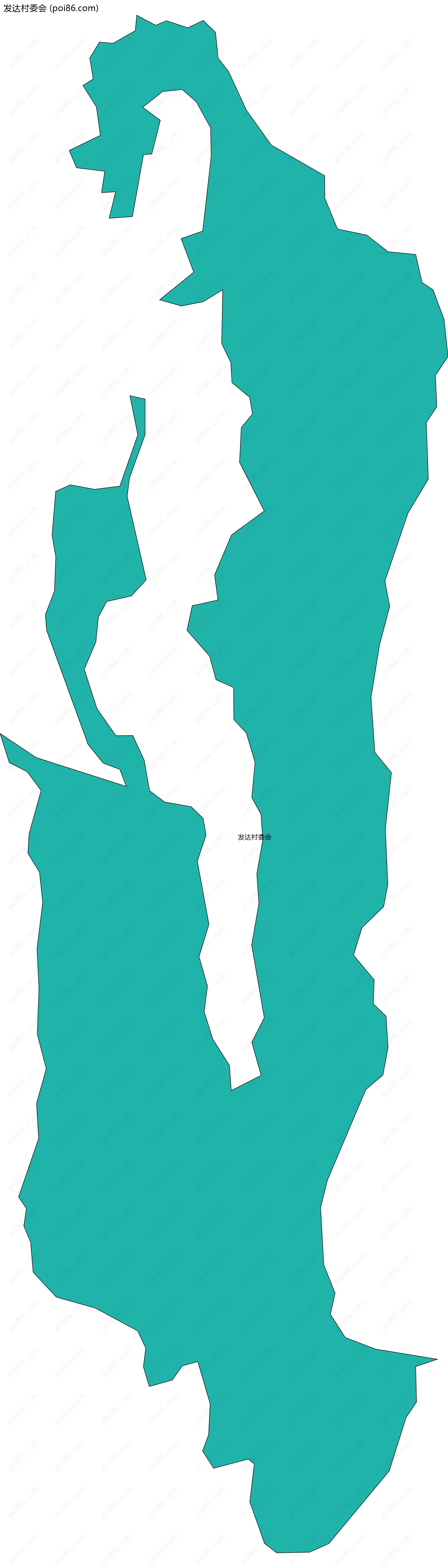 发达村委会边界地图