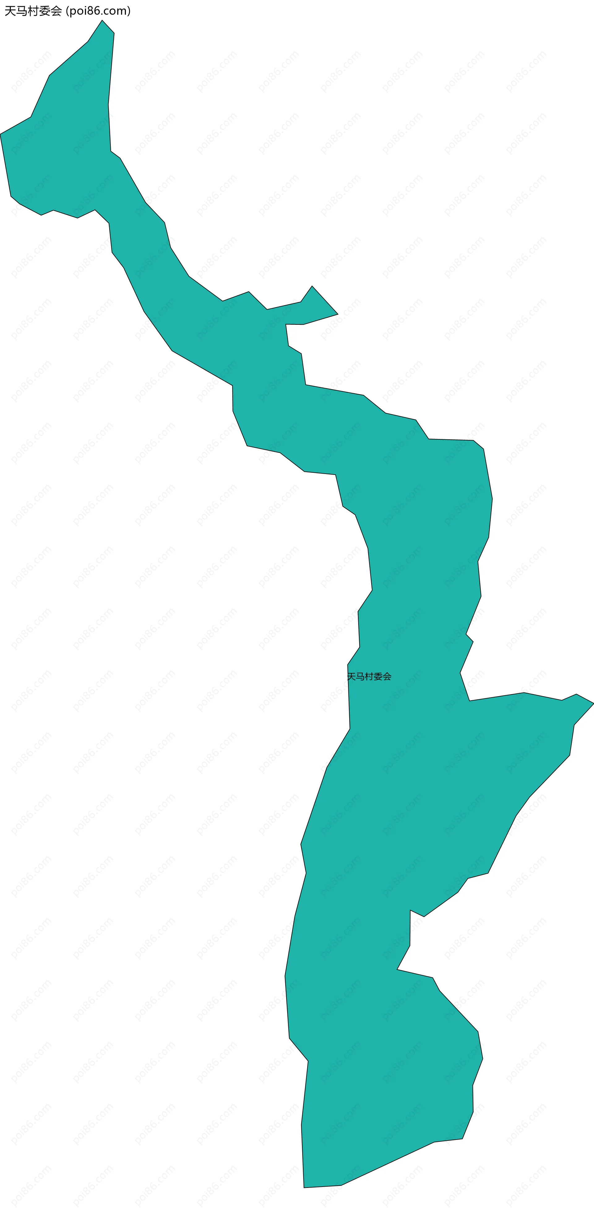 天马村委会边界地图