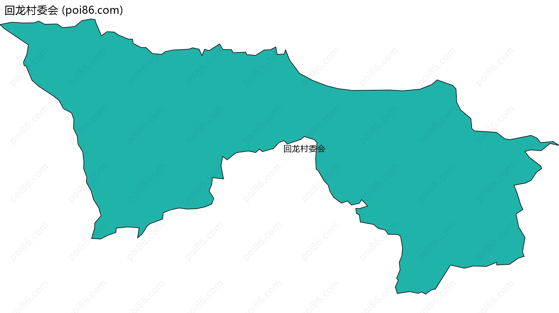 回龙村委会边界地图