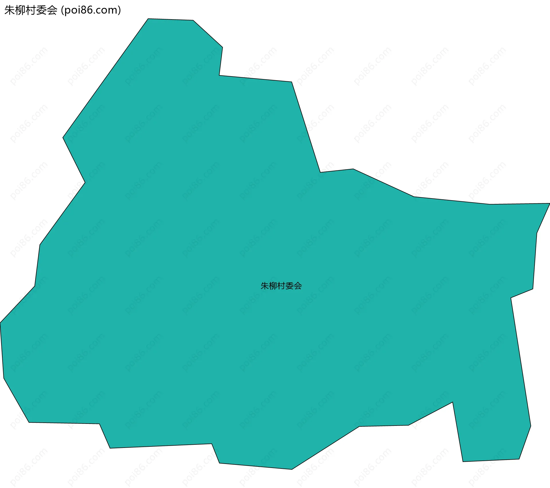 朱柳村委会边界地图