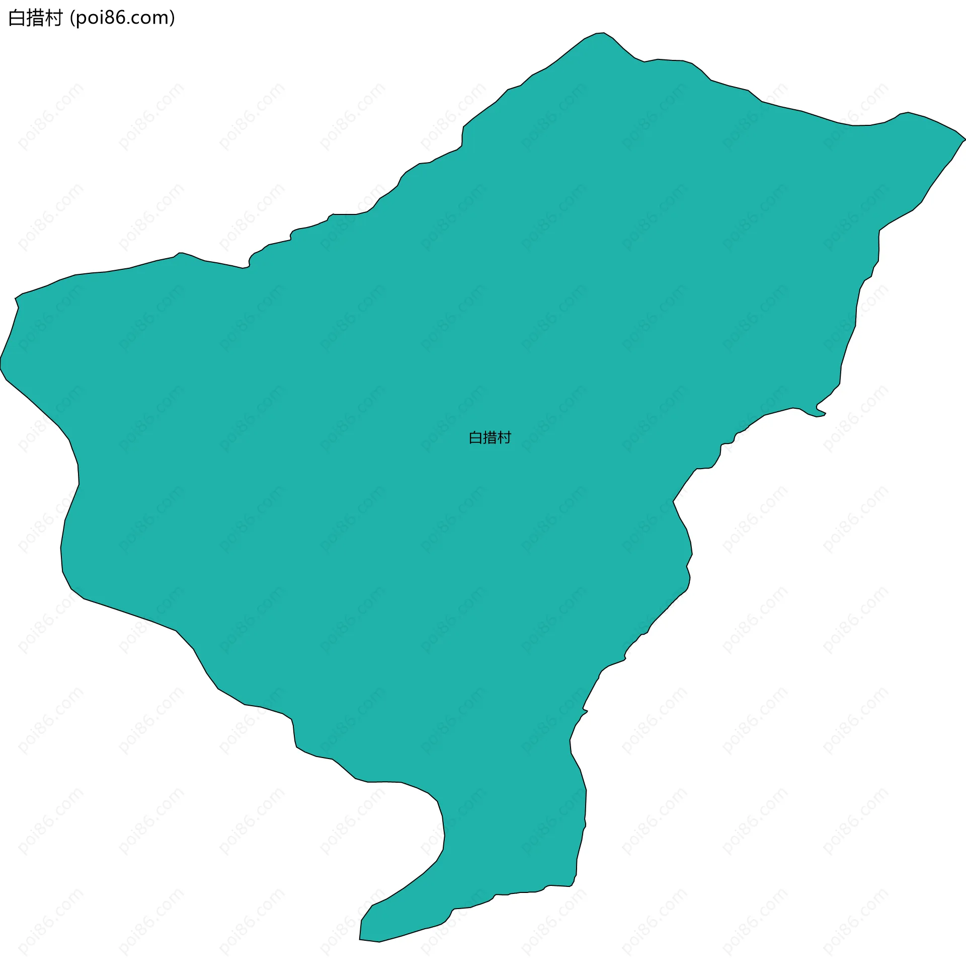 白措村边界地图