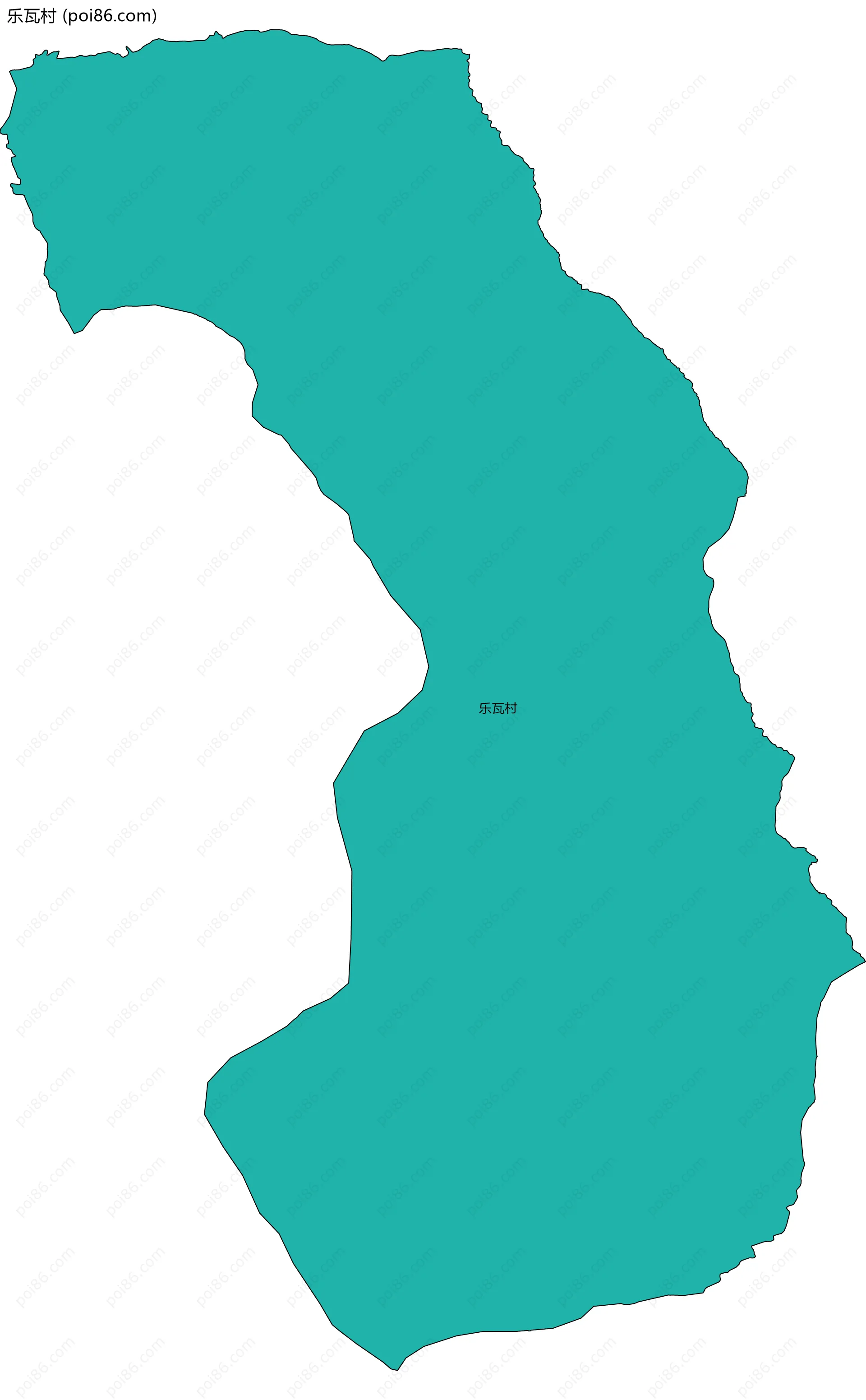 乐瓦村边界地图