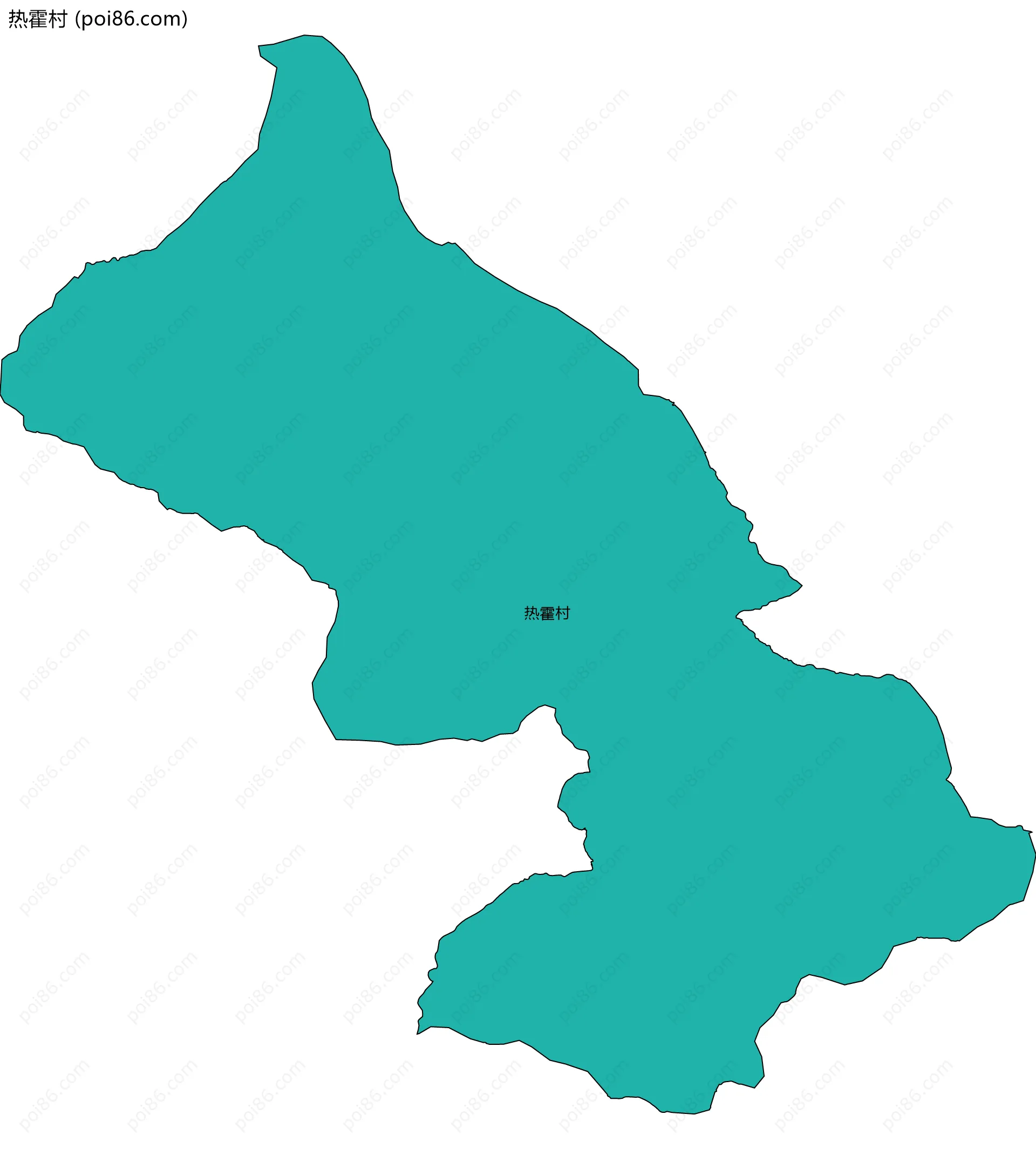 热霍村边界地图