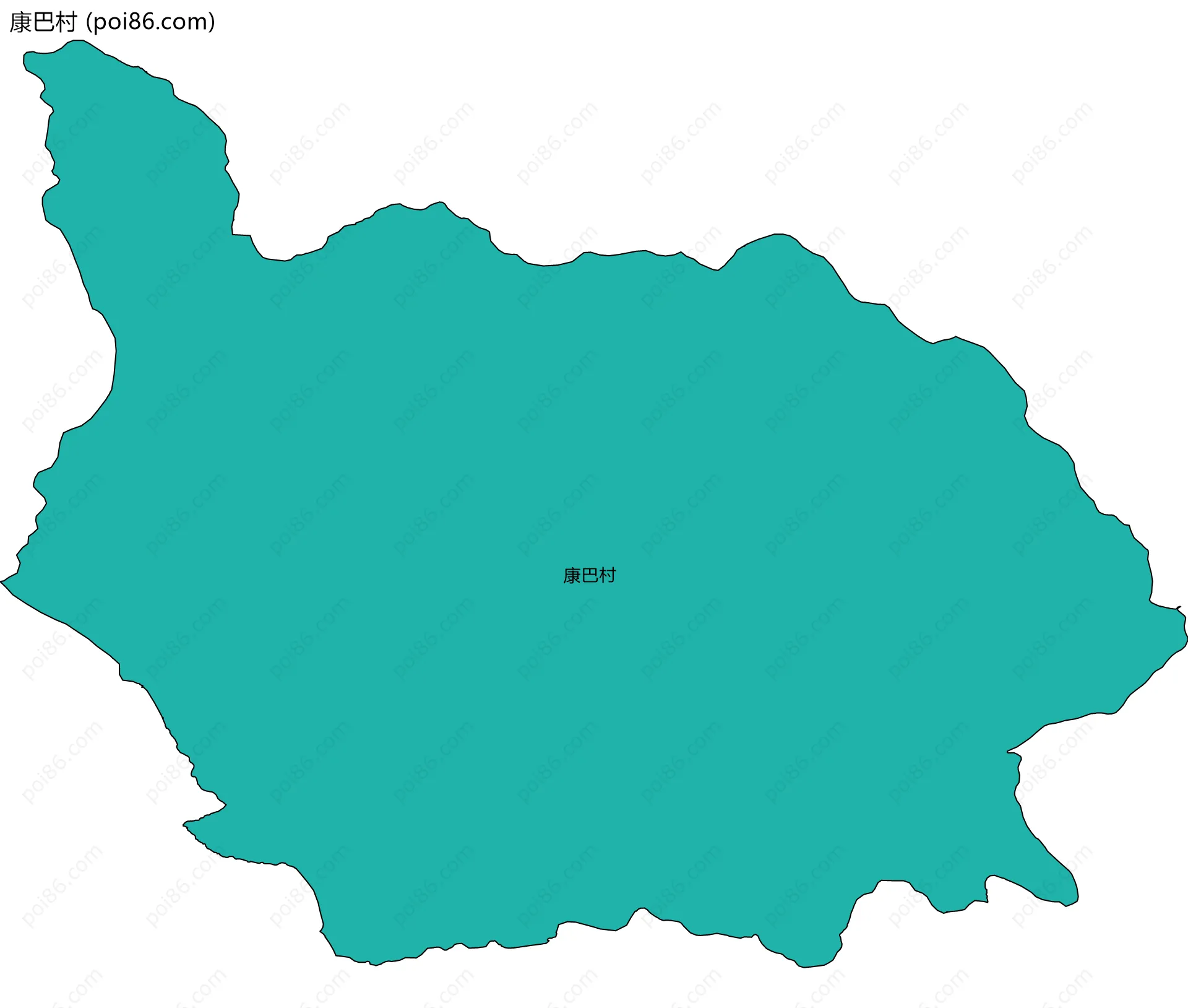 康巴村边界地图