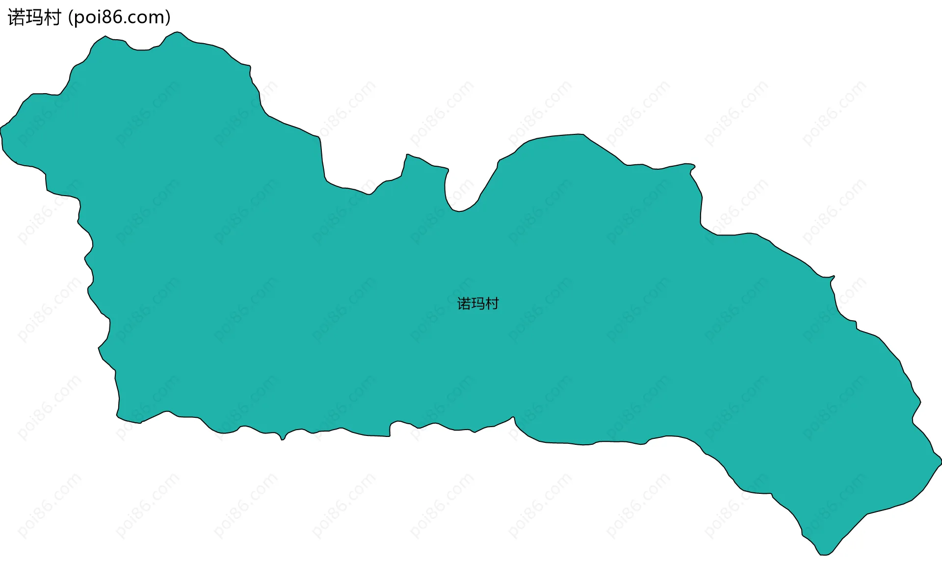 诺玛村边界地图