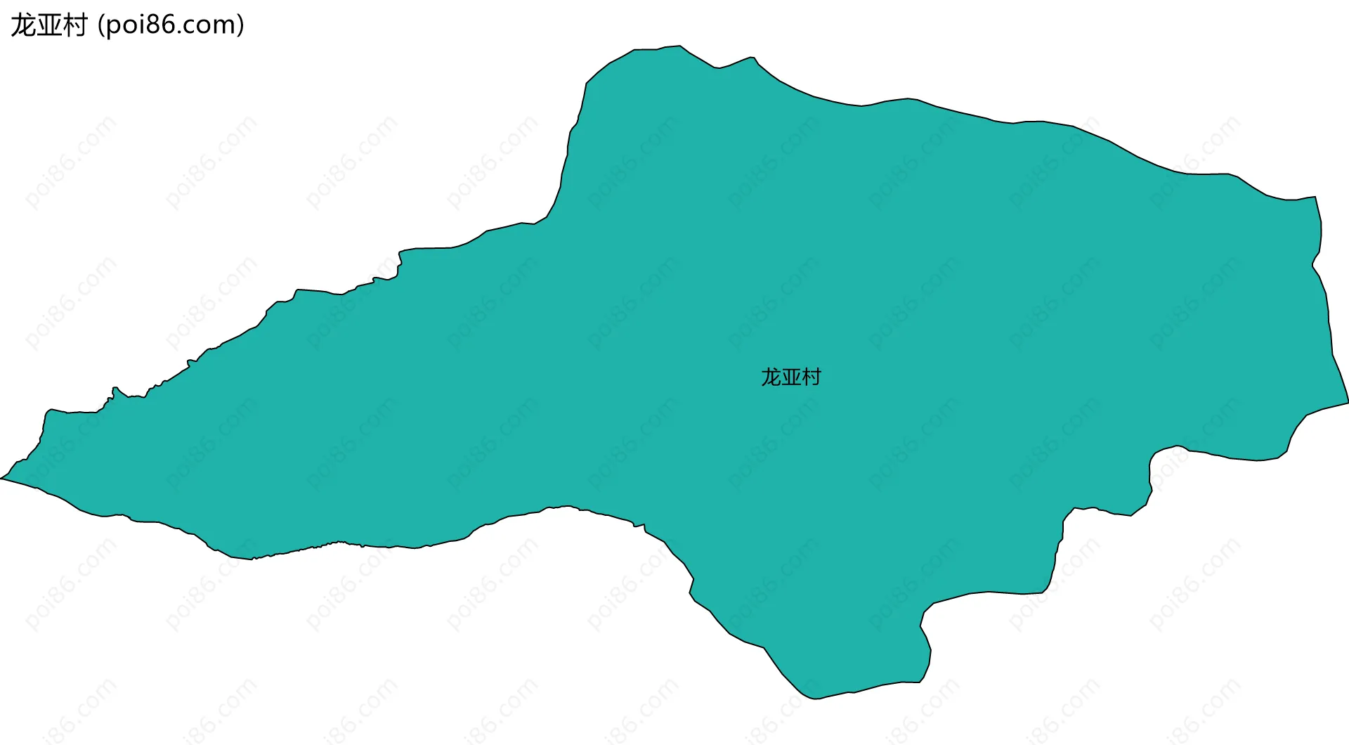 龙亚村边界地图